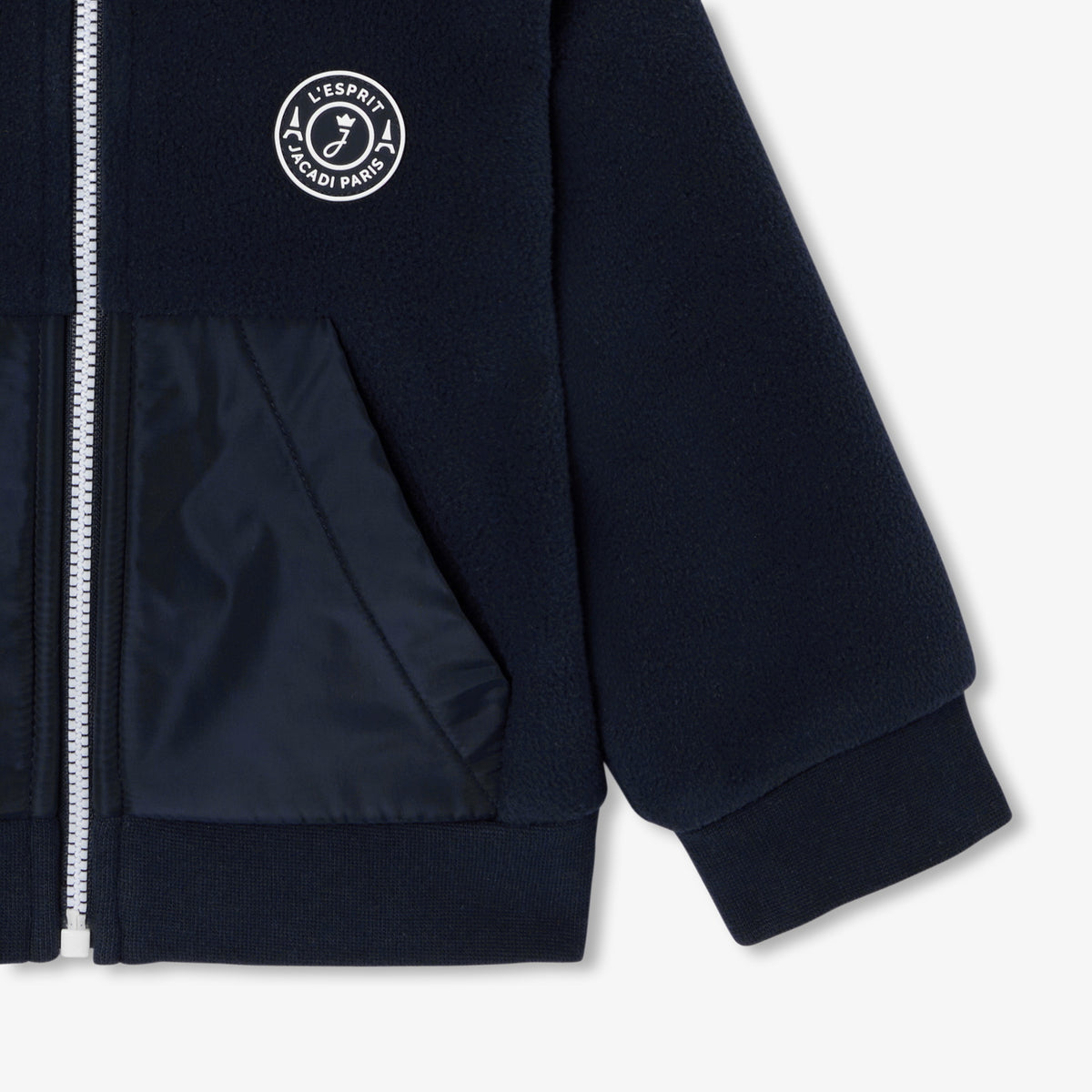Baby zip-up fleece cardigan