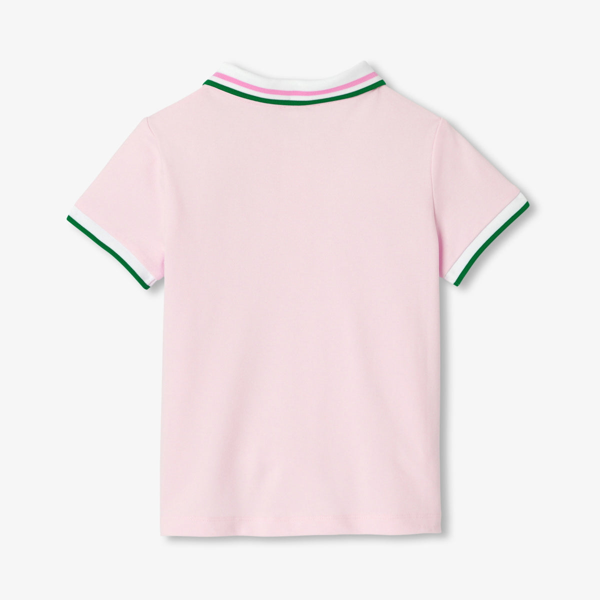 Girl short-sleeved cotton piqué polo shirt
