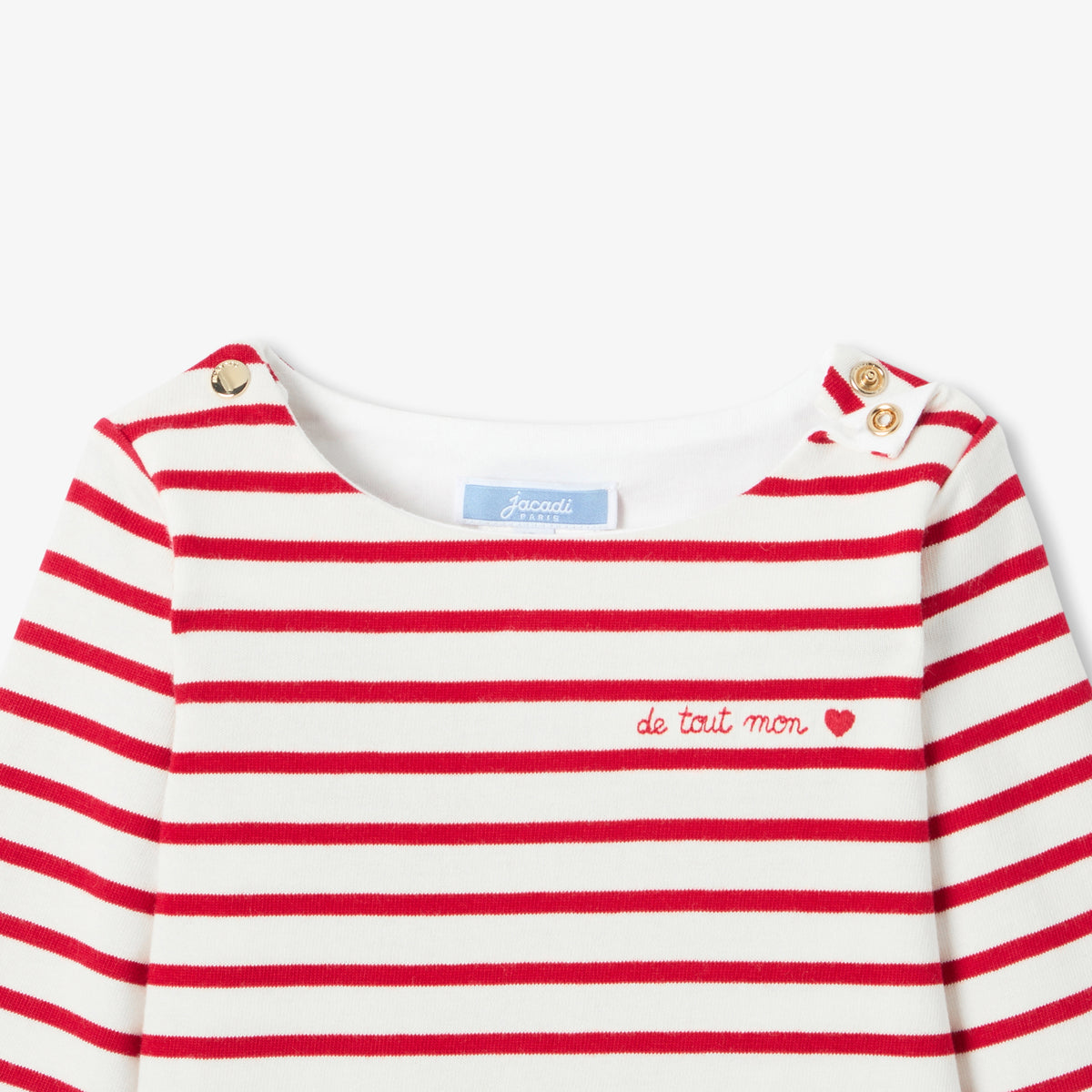 Baby girl lightweight fleece sailor top