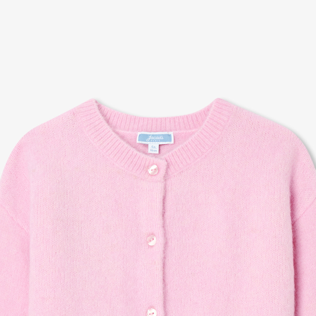Girl wool and alpaca cardigan