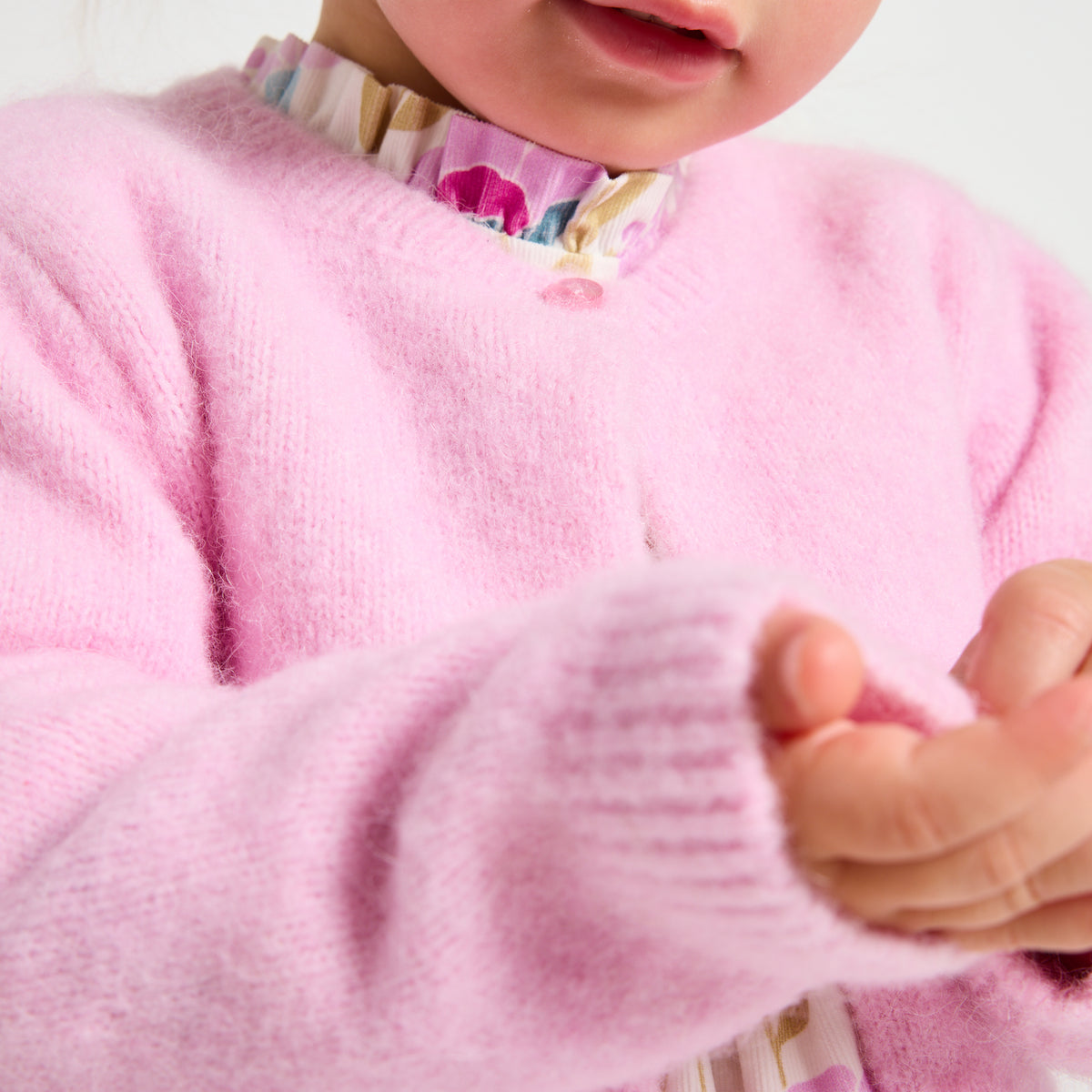 Baby girl wool and alpaca cardigan