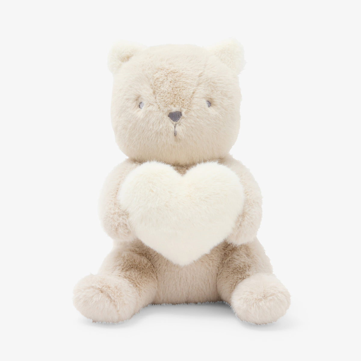 Baby grey faux-fur cat plush toy