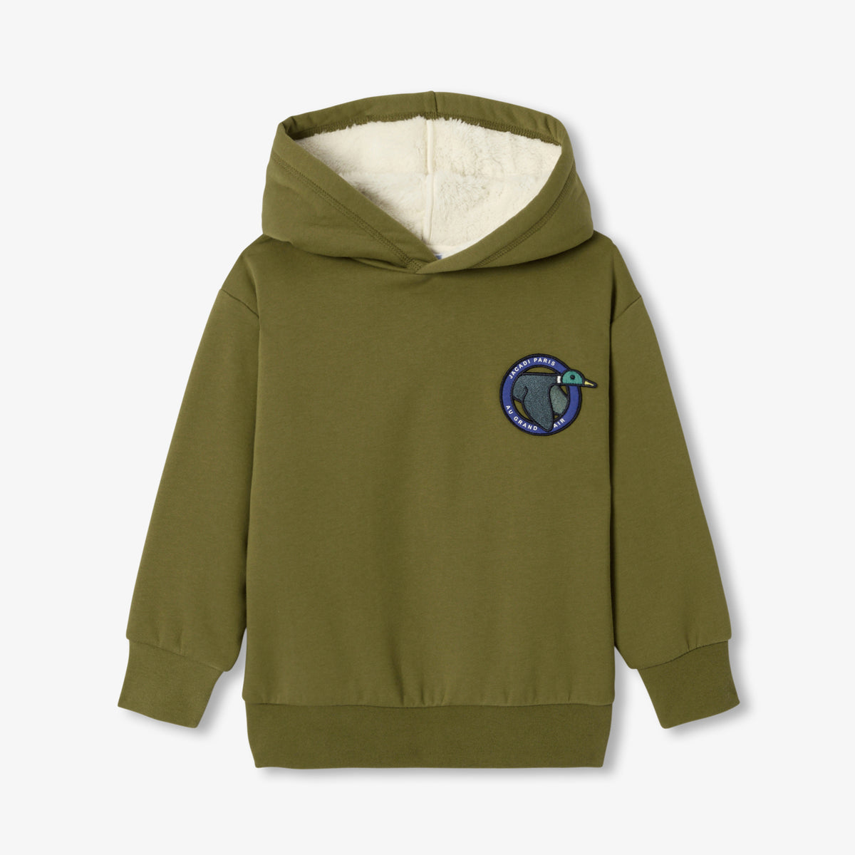 Boy double-faced fleece sweatshirt