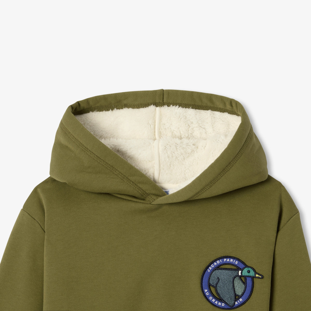 Boy double-faced fleece sweatshirt