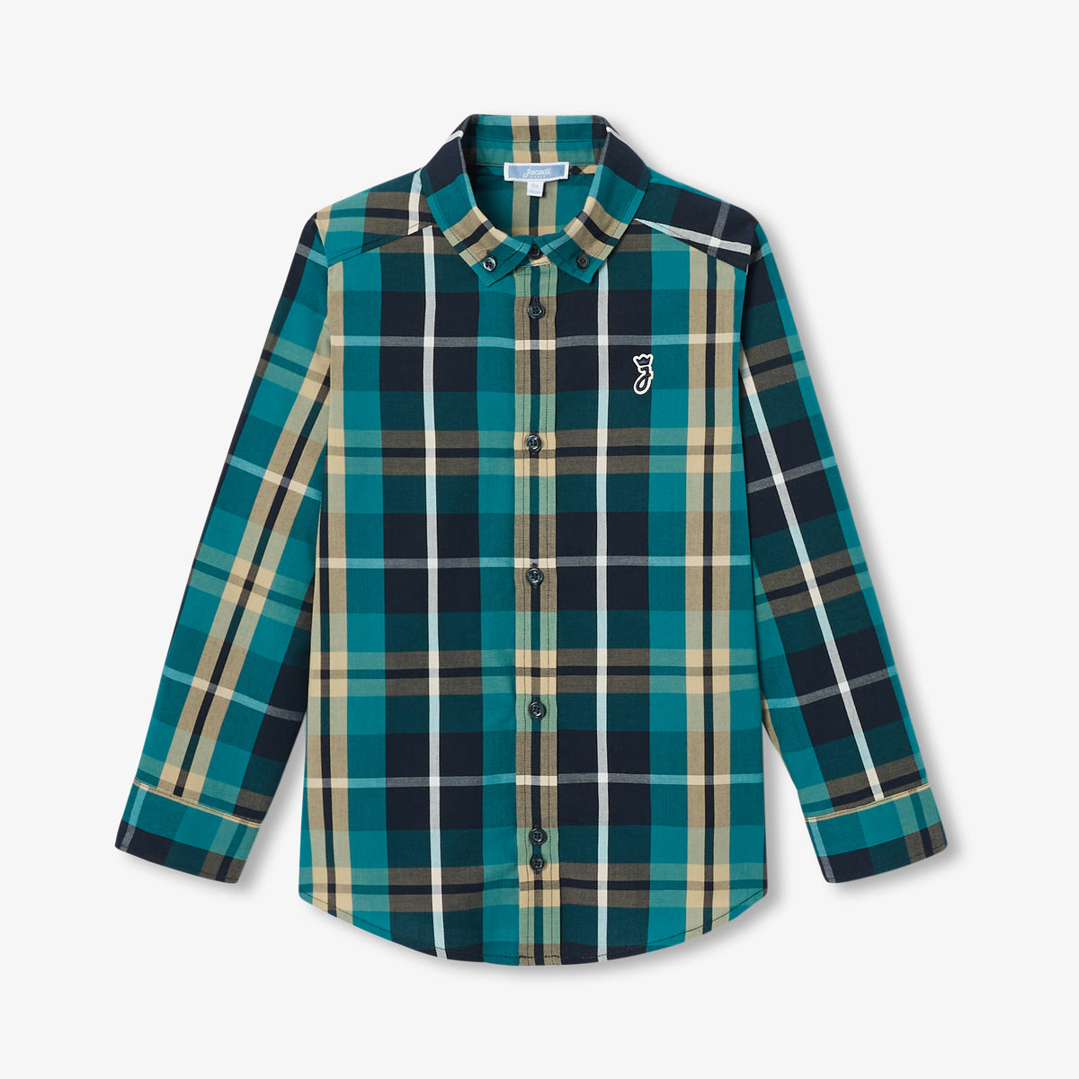 Boy tartan popeline shirt