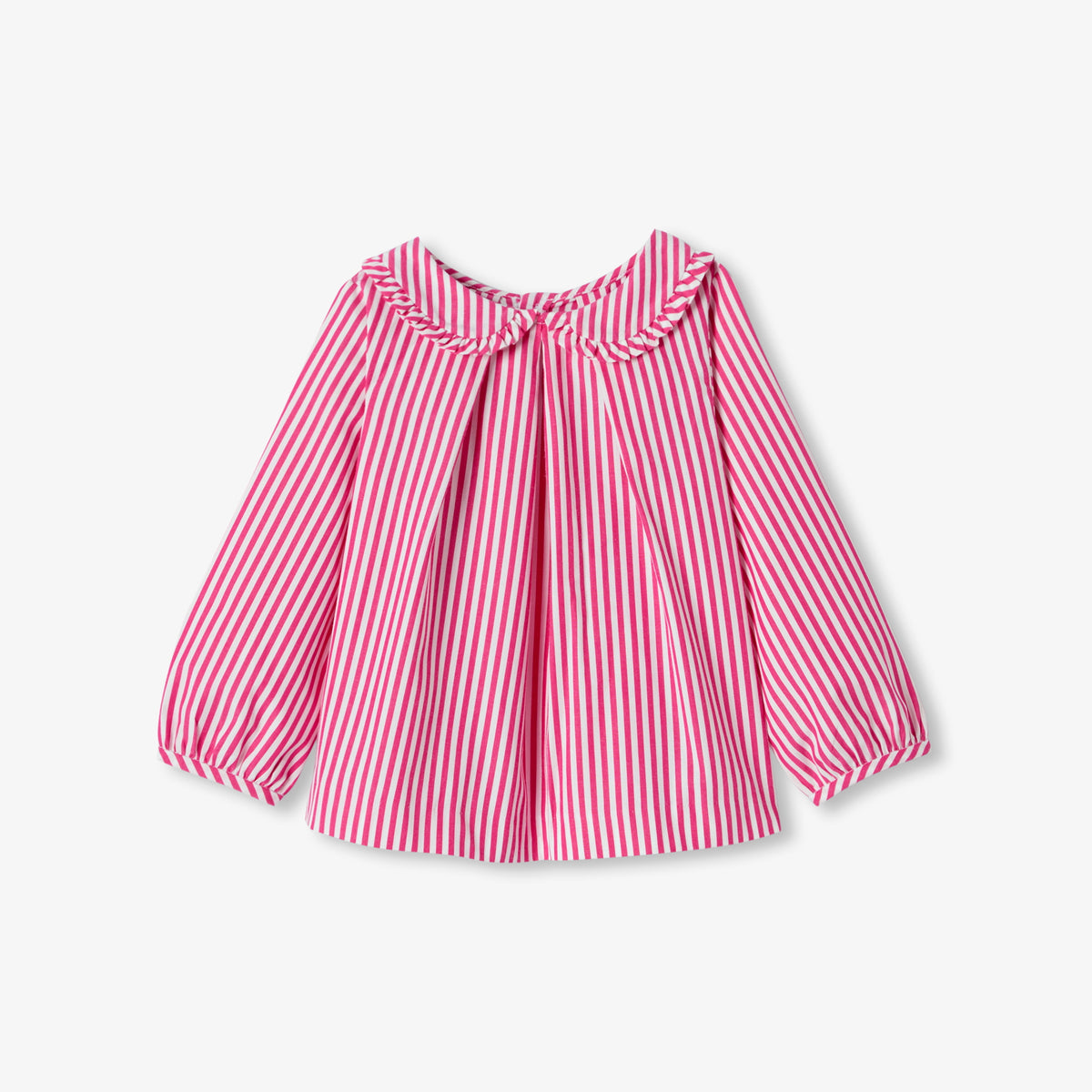 Baby girl striped poplin blouse