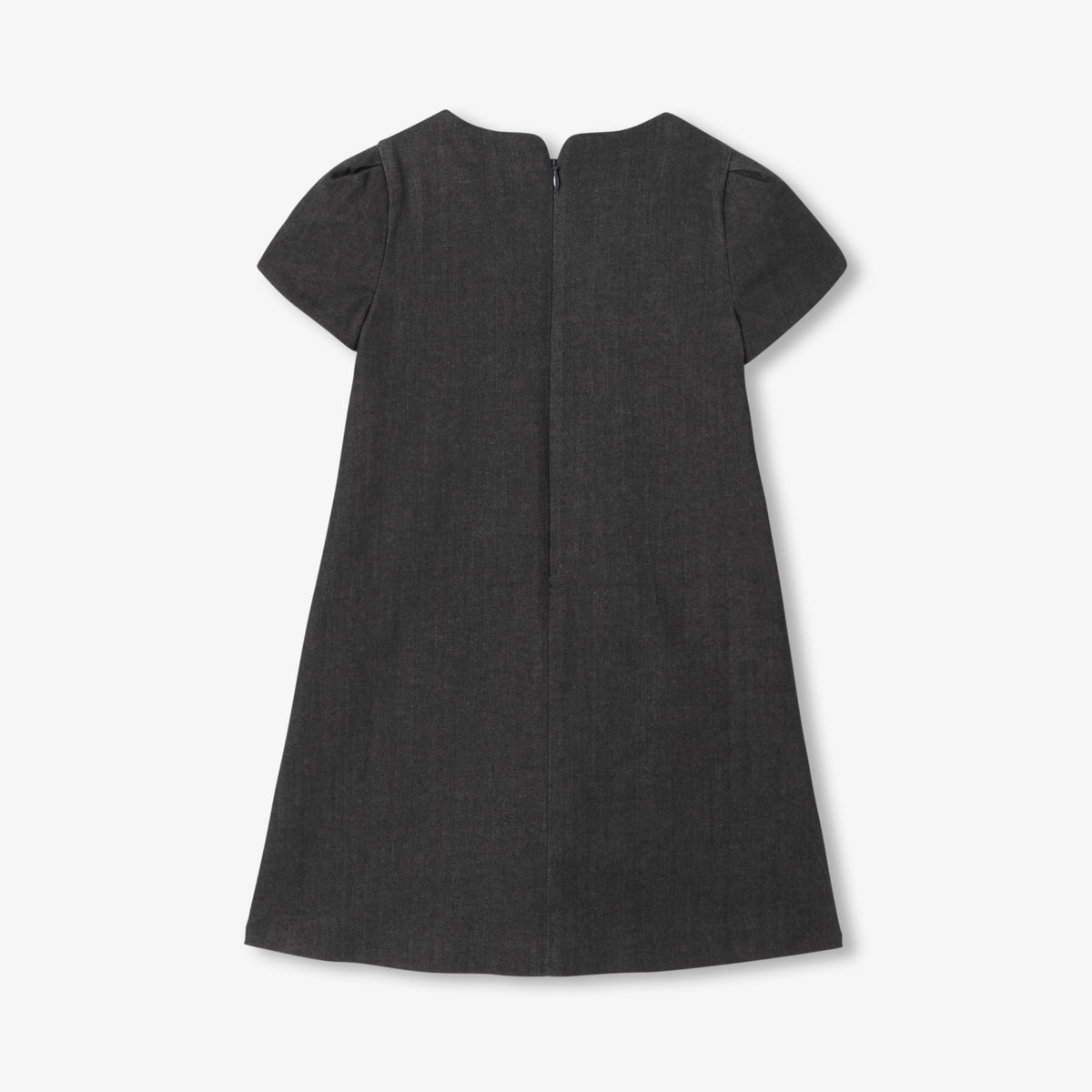 Girl denim trapeze dress