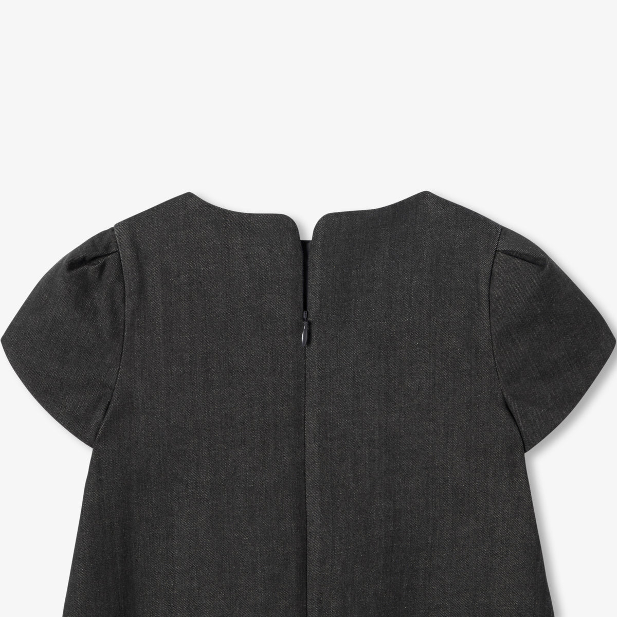 Girl denim trapeze dress