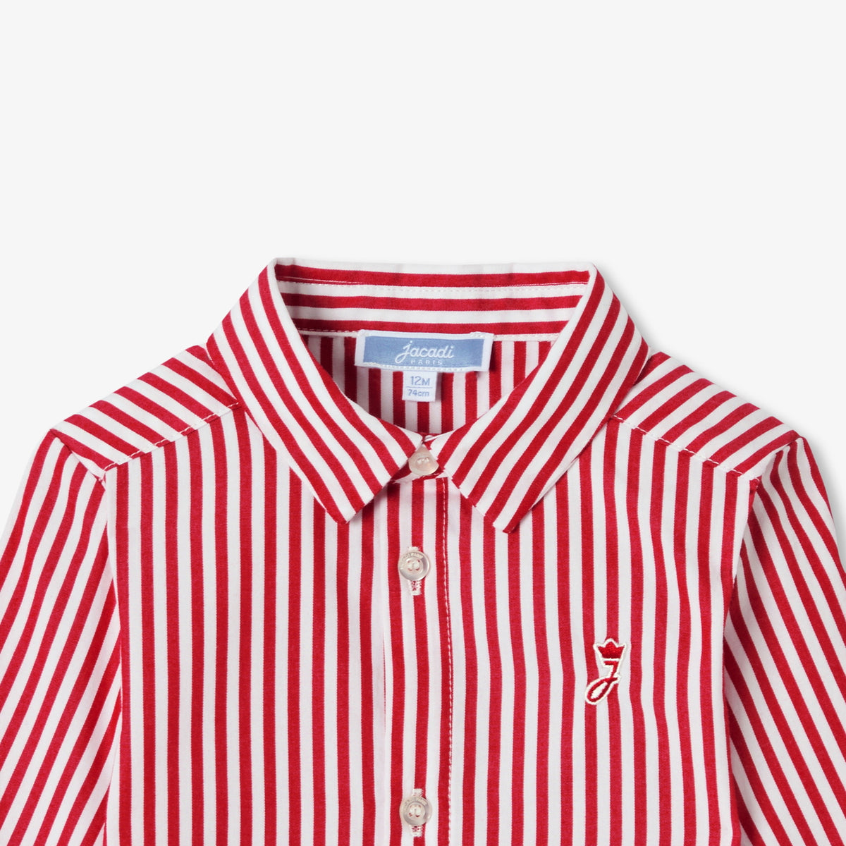 Baby boy striped poplin shirt