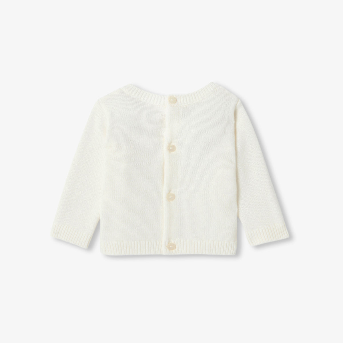 Baby sheep embroidered knit jumper