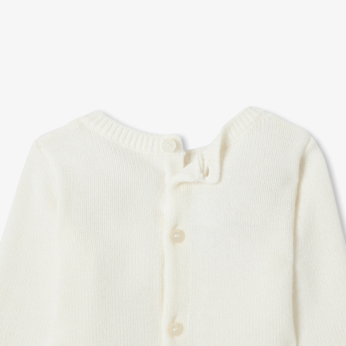 Baby sheep embroidered knit jumper