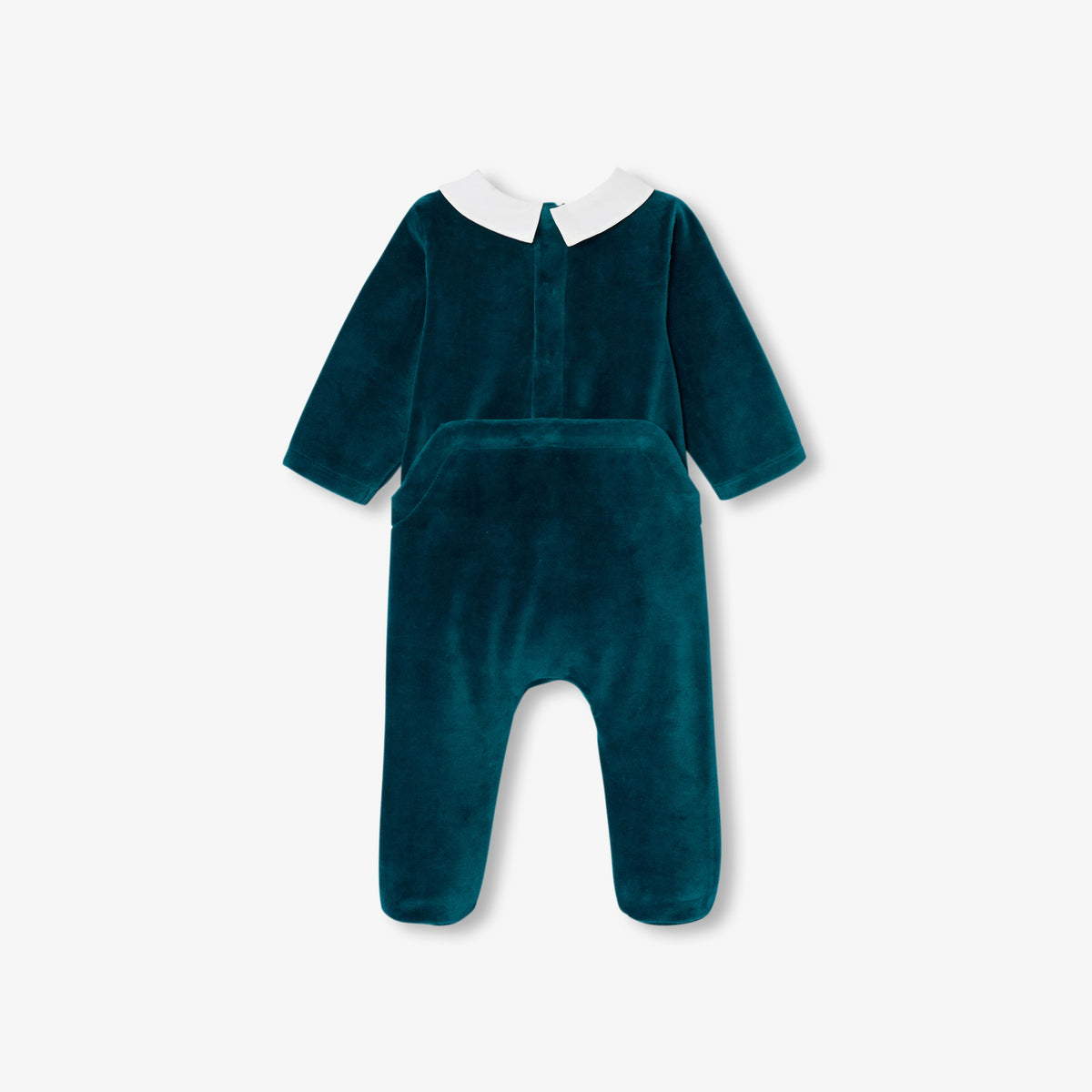 Baby boy collar velvet pyjamas
