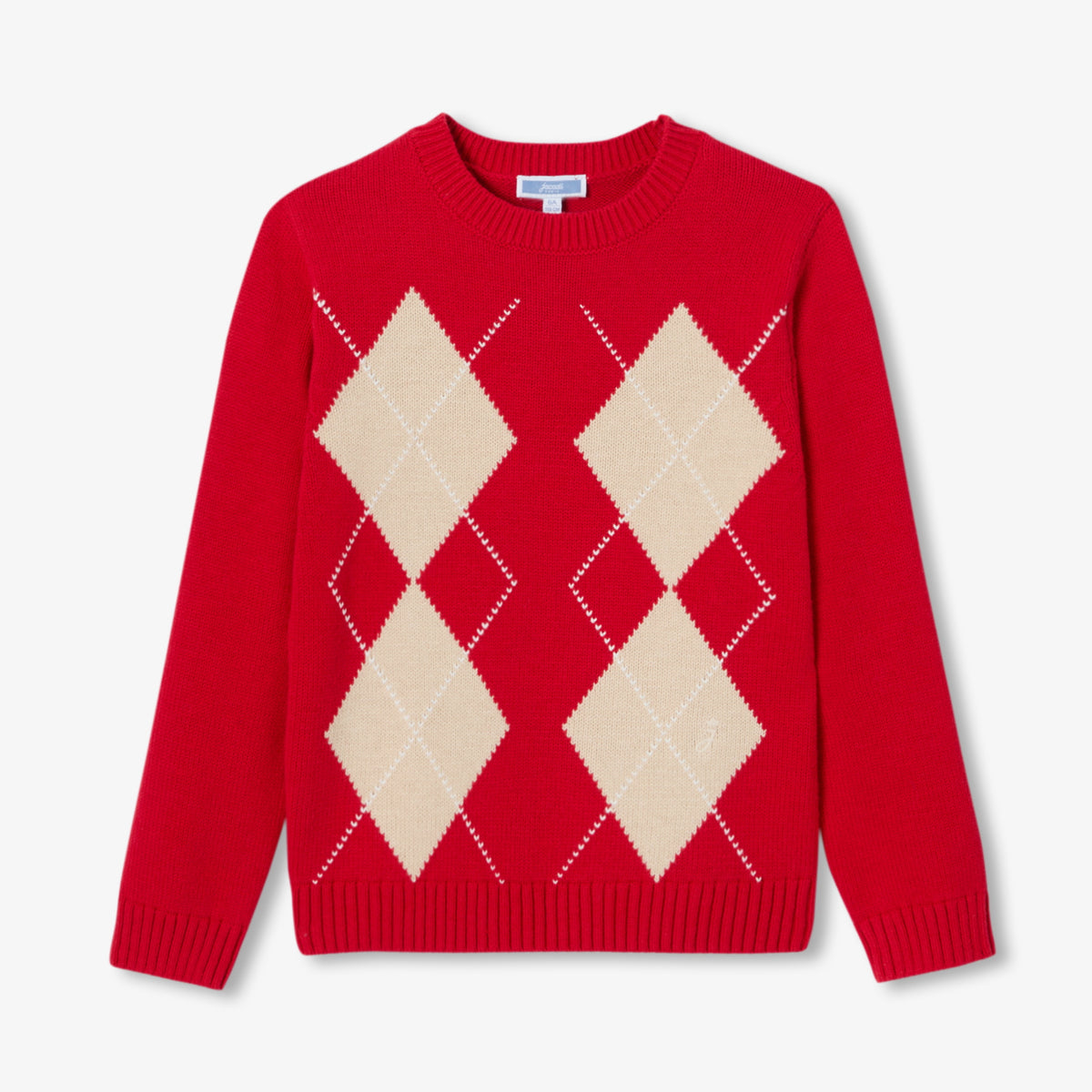 Boy argyle jacquard jumper