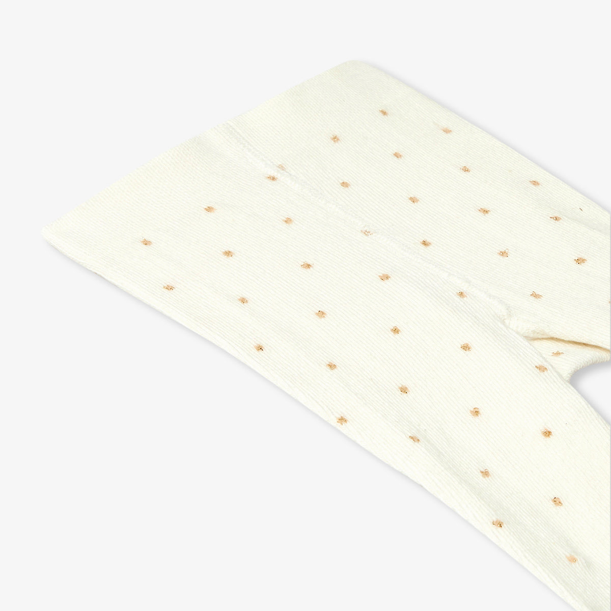 Baby girl golden polka dot tights
