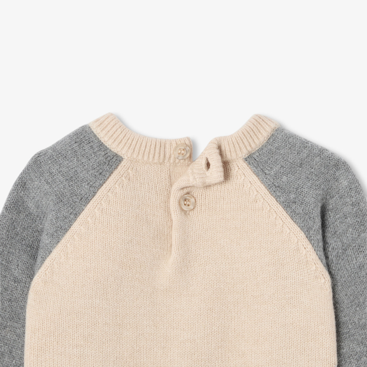 Baby boy colour block knit jumper