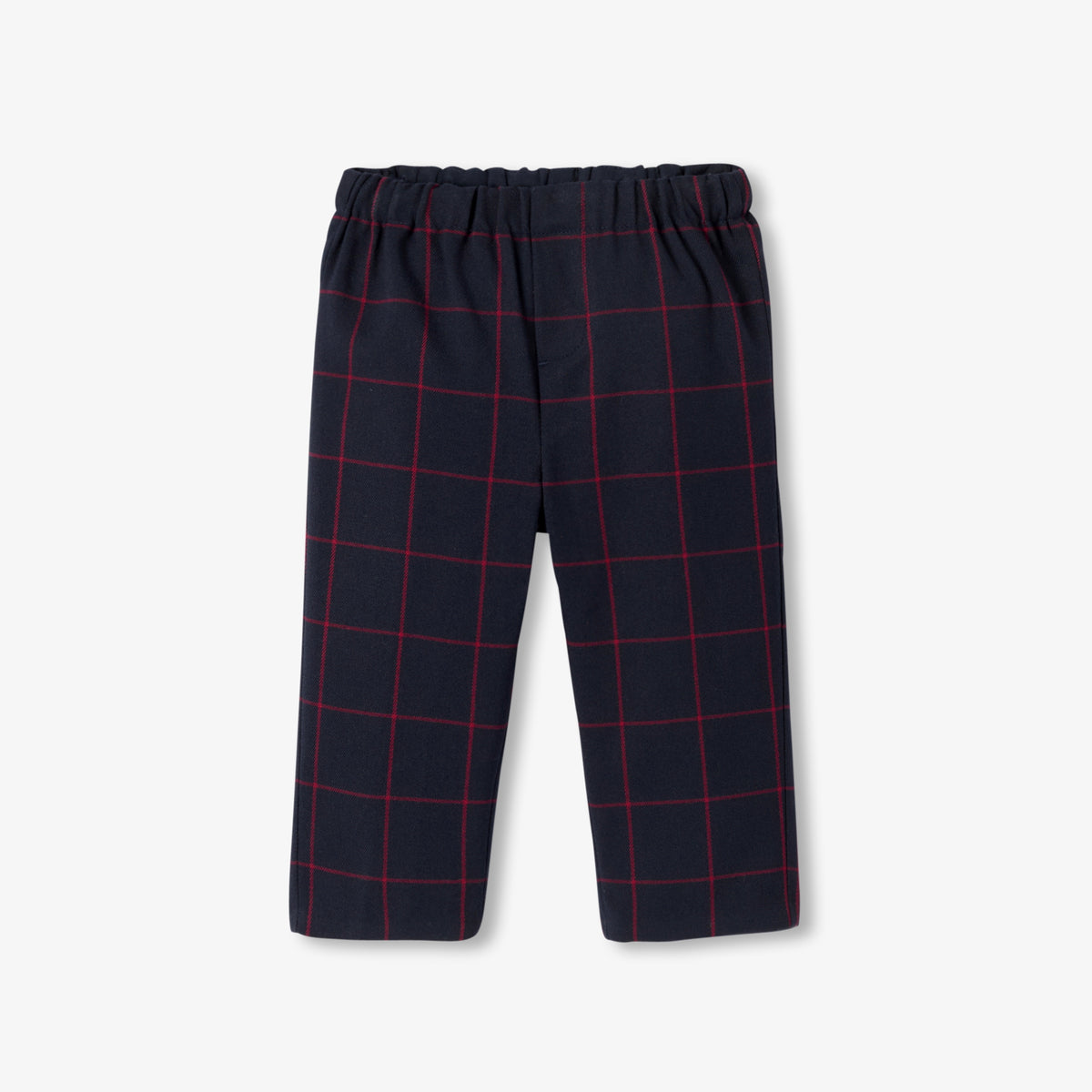 Baby boy checked flannel trousers