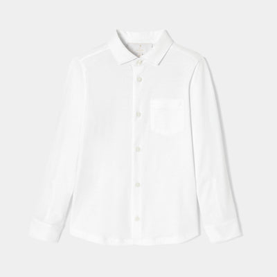 Boy shirt in mercerised cotton