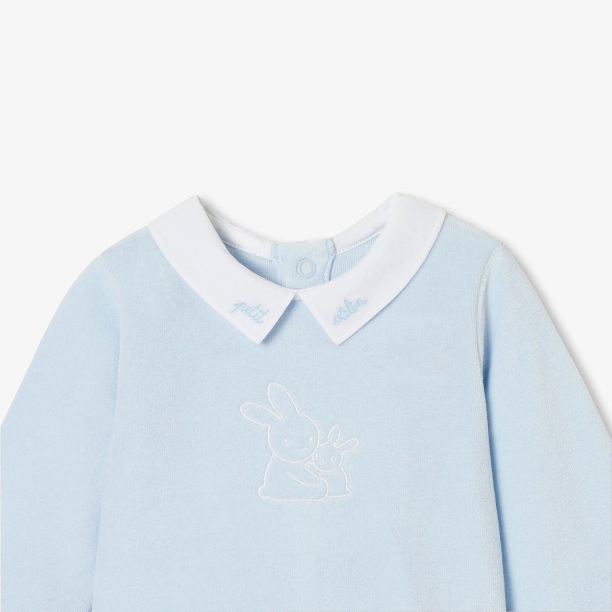 Baby boy velvet pyjamas