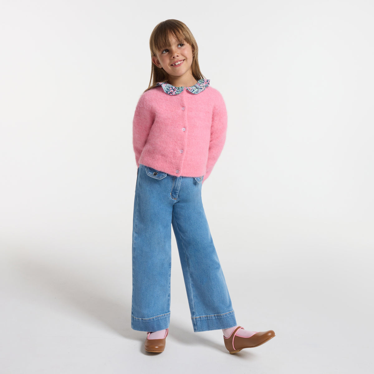 Girl wide-leg jeans