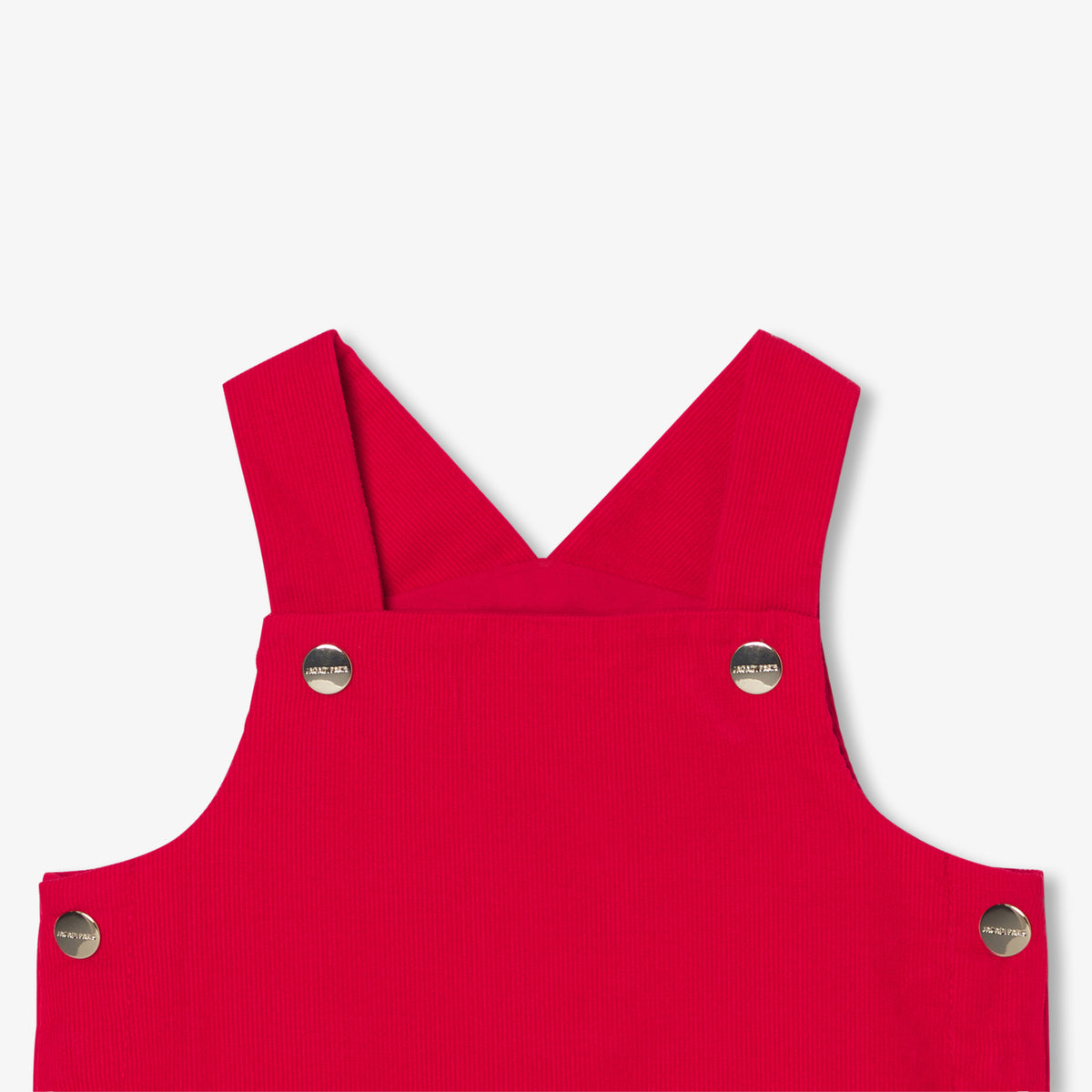Baby girl velvet pinafore dress