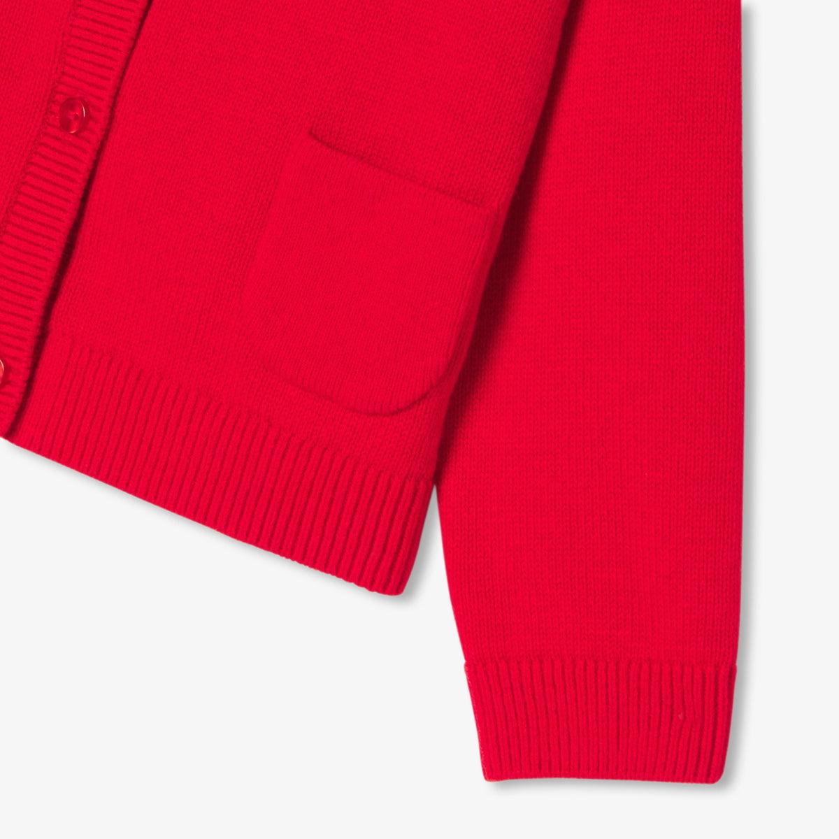 Baby girl cardigan in cotton and wool