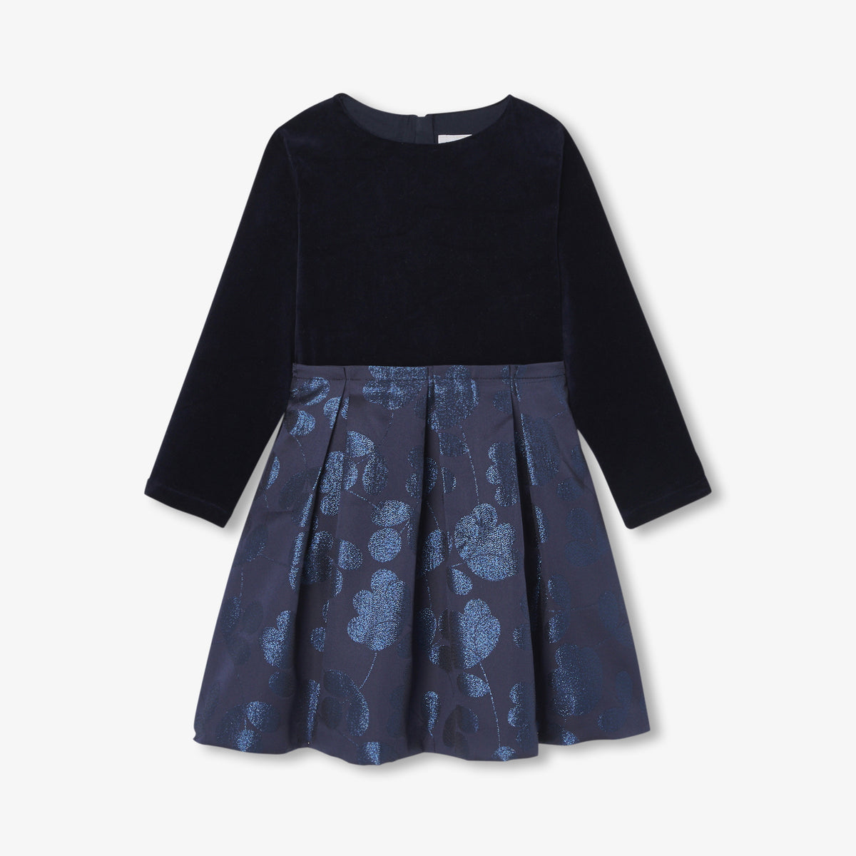 Girl bi-material dress