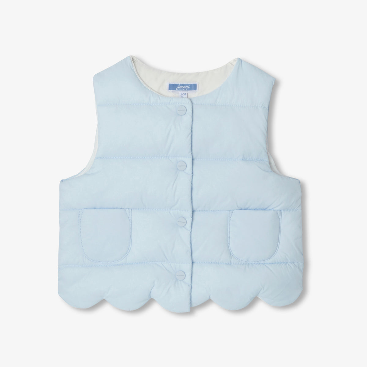 Baby girl sleeveless padded jacket