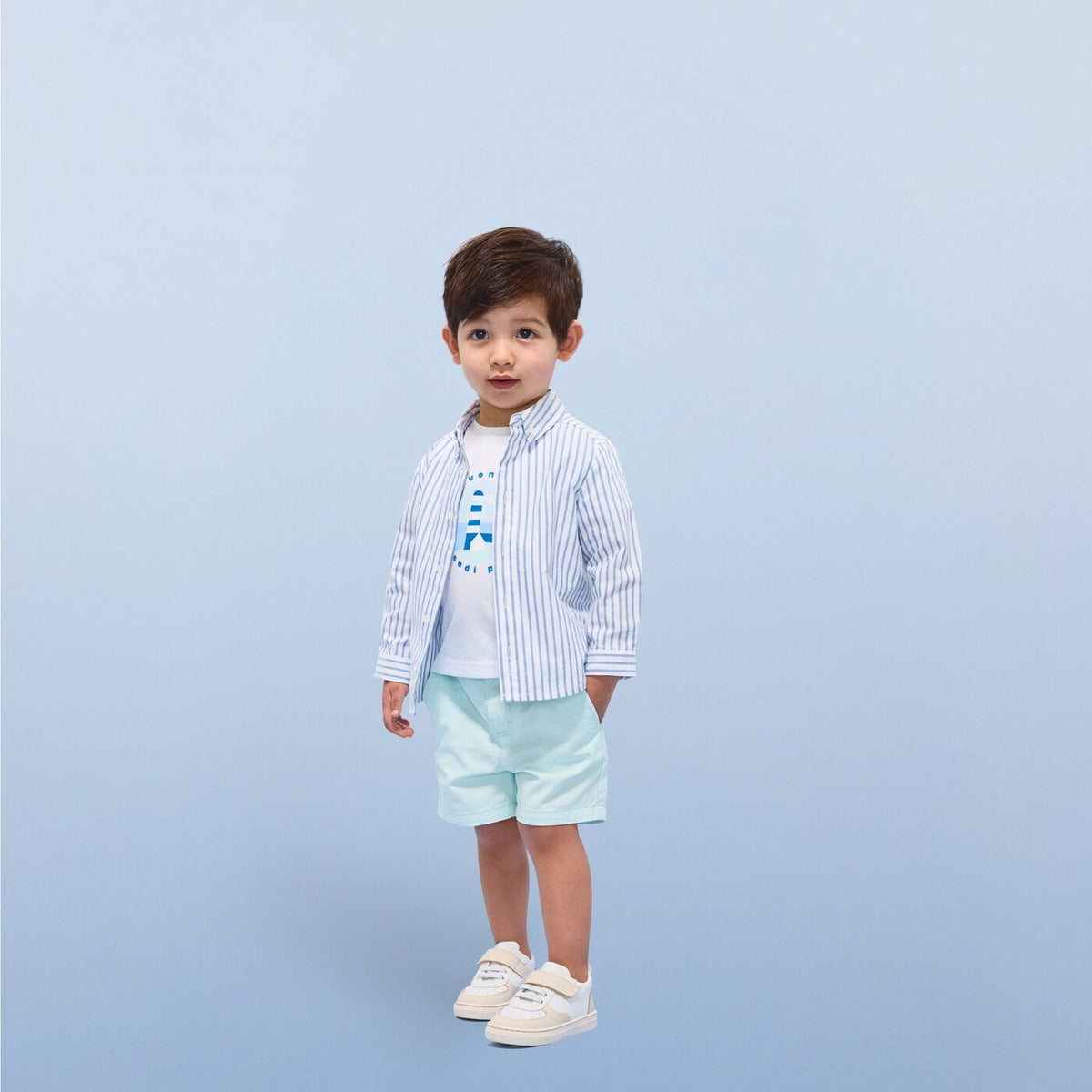 Baby boy striped Oxford shirt