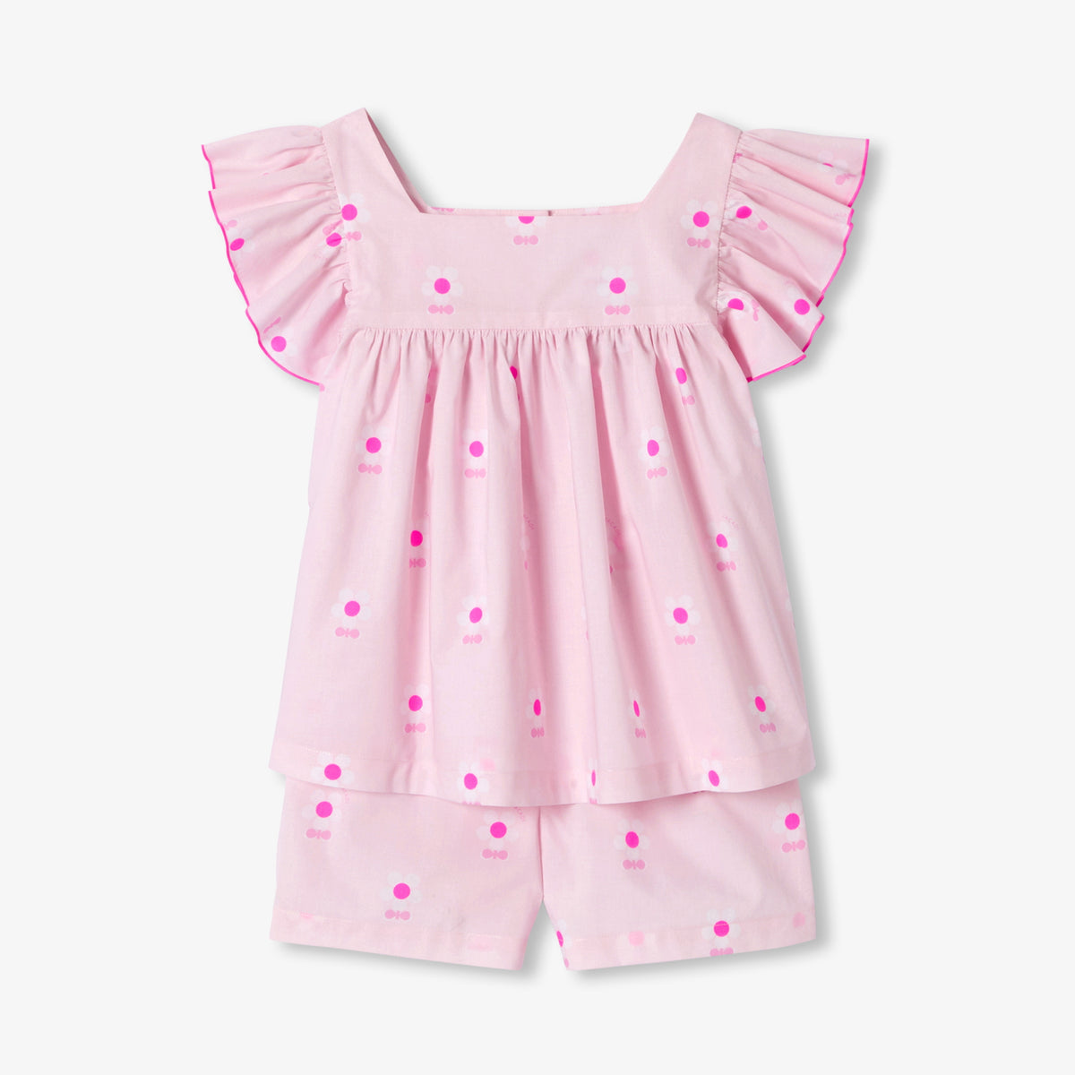 Girl poplin pyjama shorts