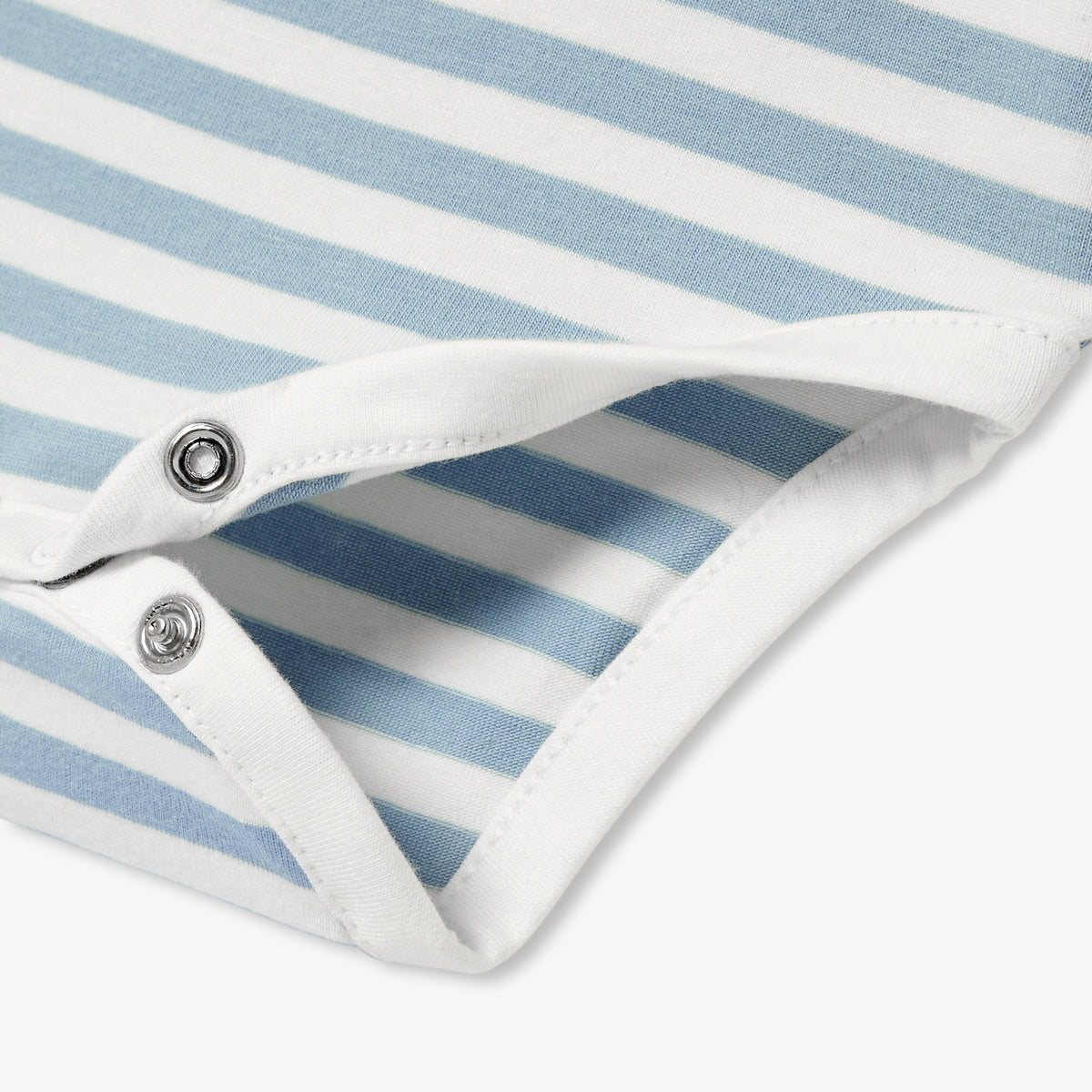 Baby boy striped jersey long-sleeved bodysuit