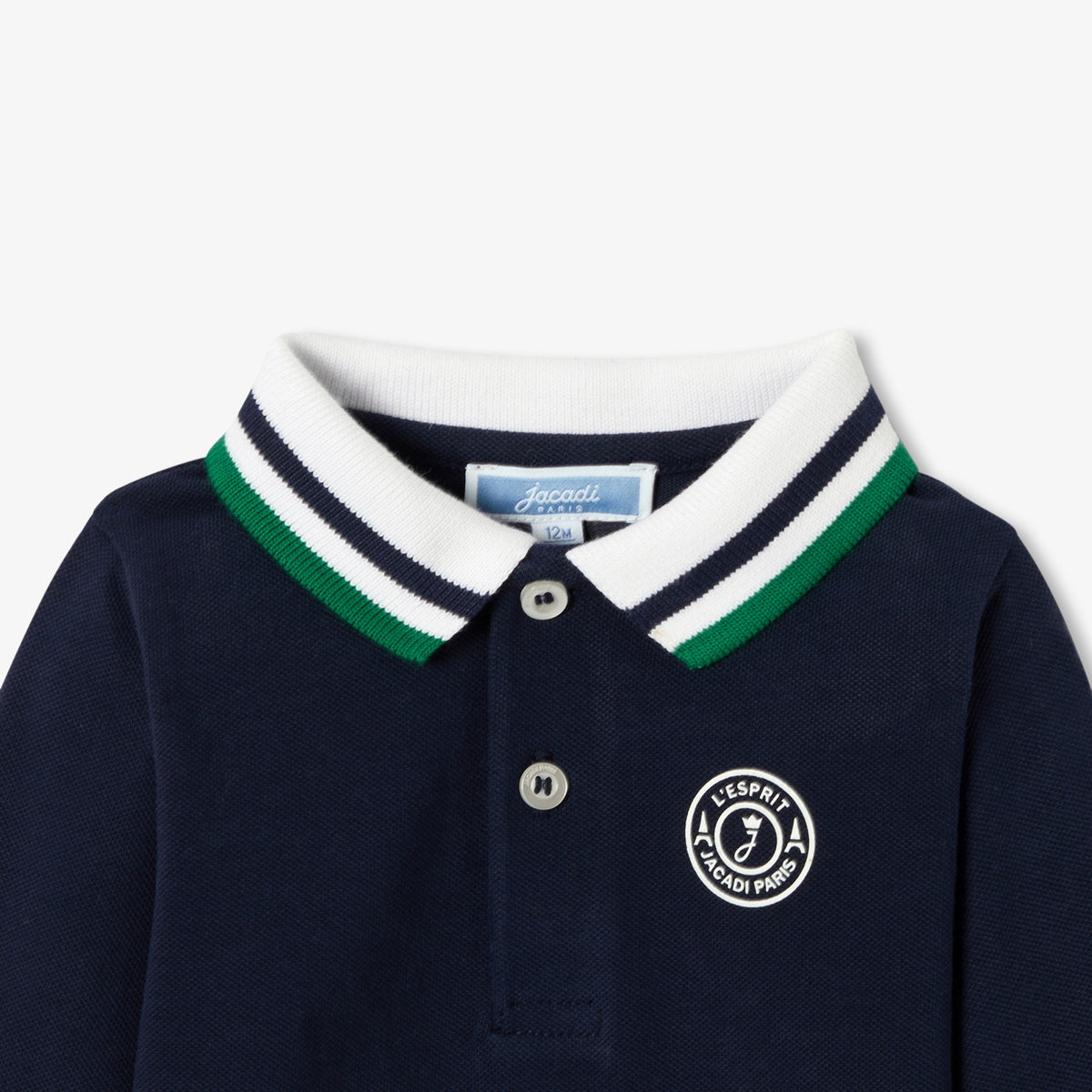 Baby boy long-sleeved polo shirt