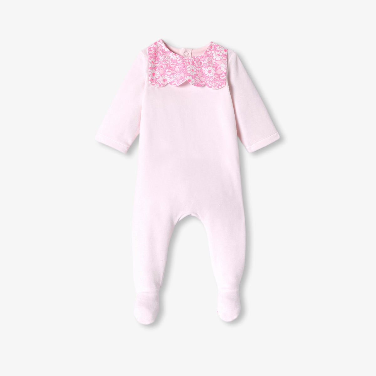 Baby girl velvet pyjamas