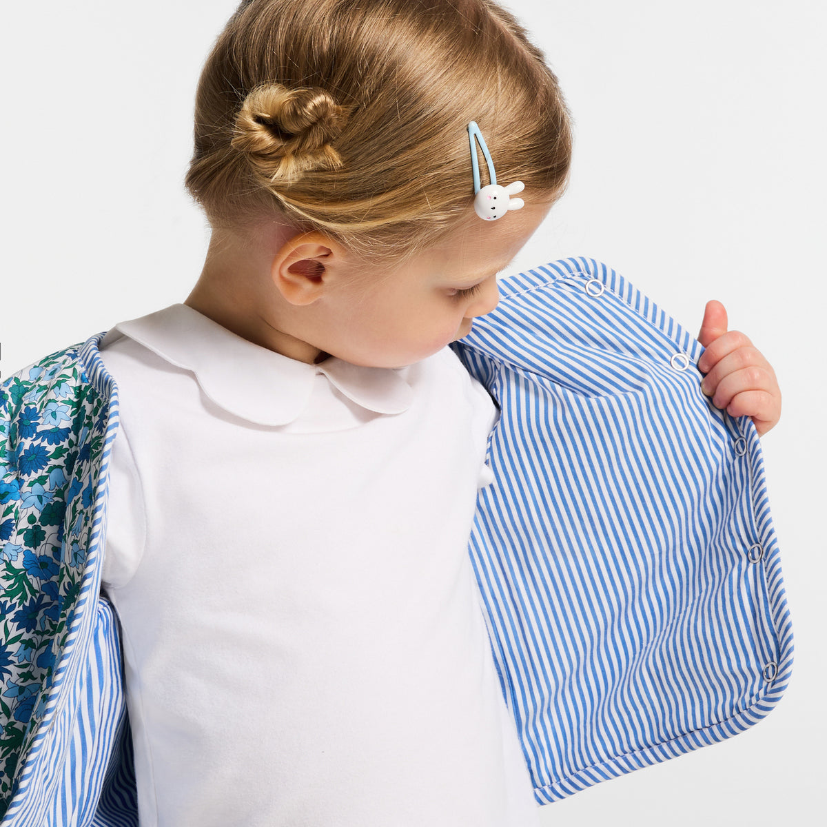 Baby girl jacket in Liberty fabric