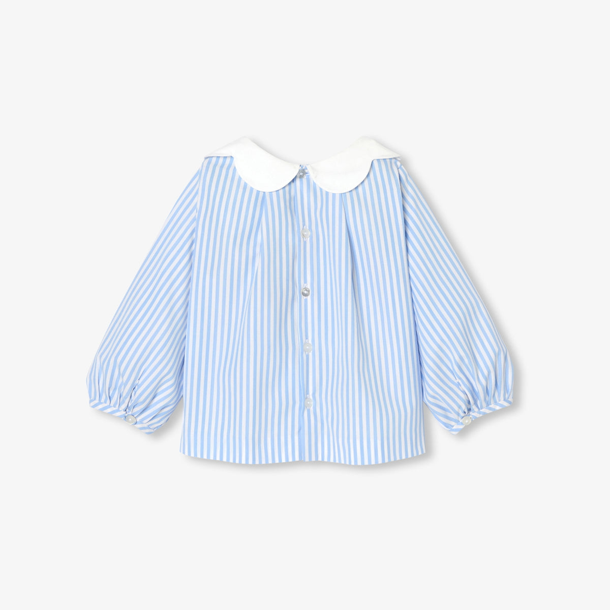 Baby girl striped poplin blouse
