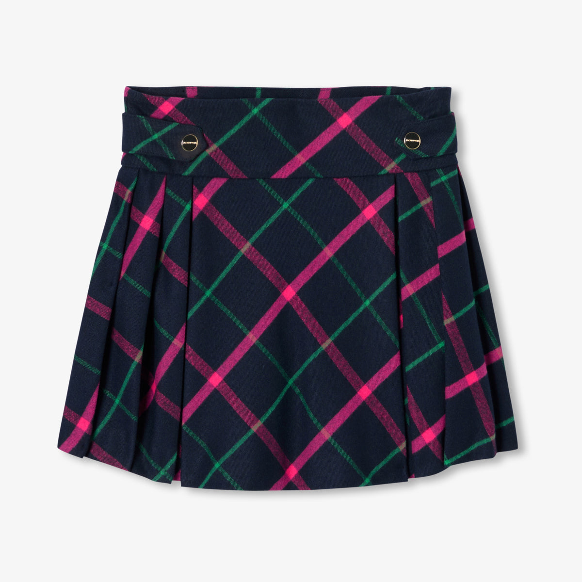 Girl pleated tartan skirt