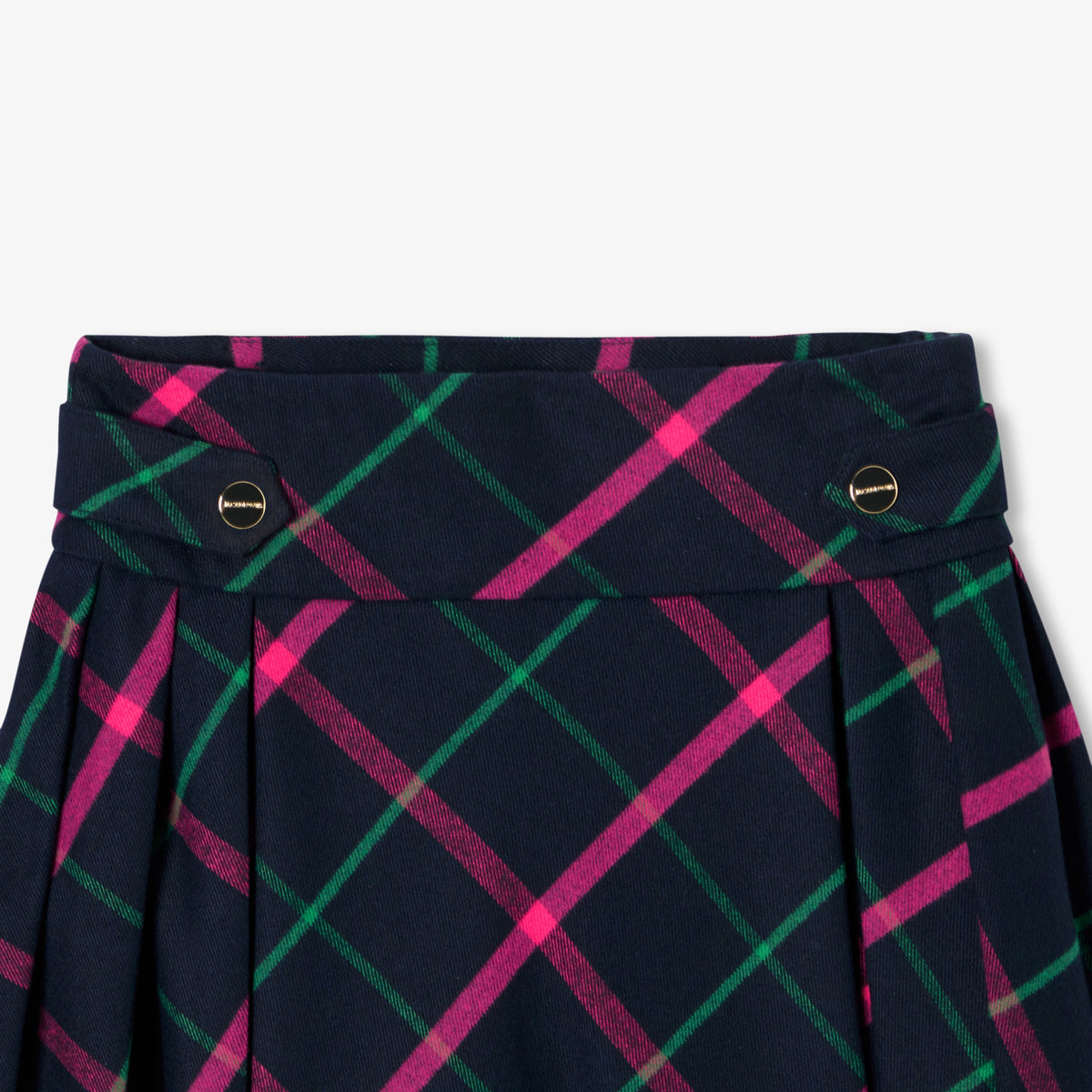 Girl pleated tartan skirt