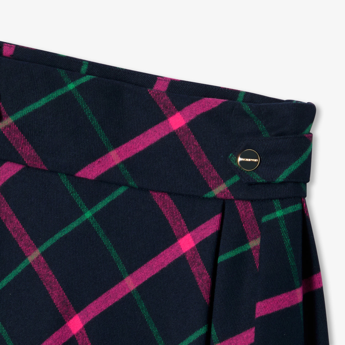 Girl pleated tartan skirt