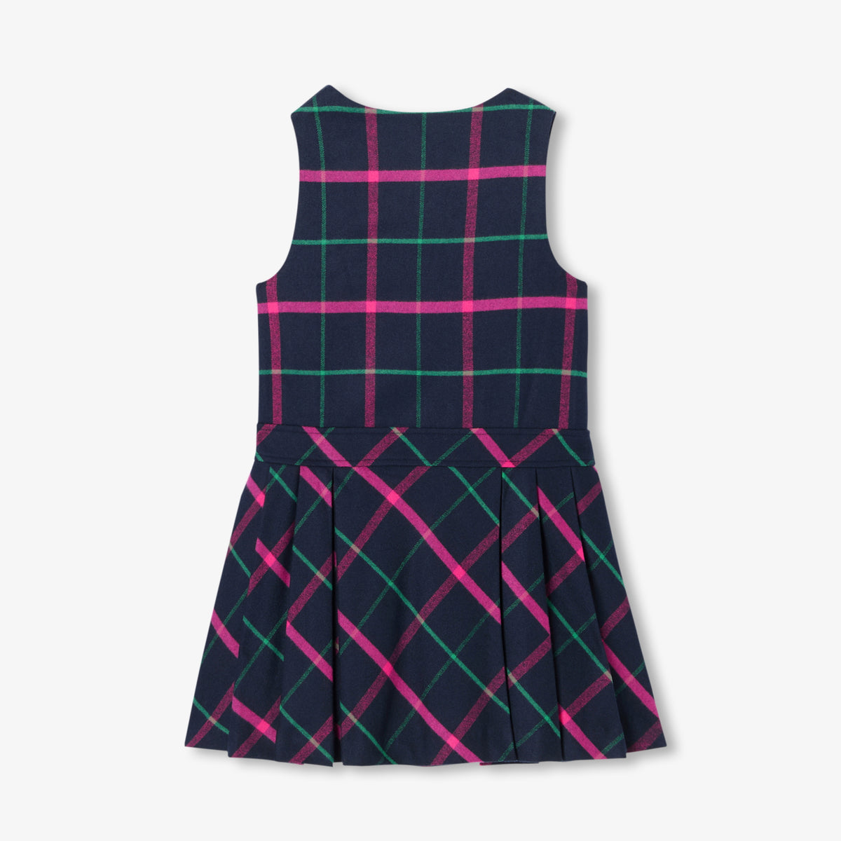 Girl flannel pinafore dress