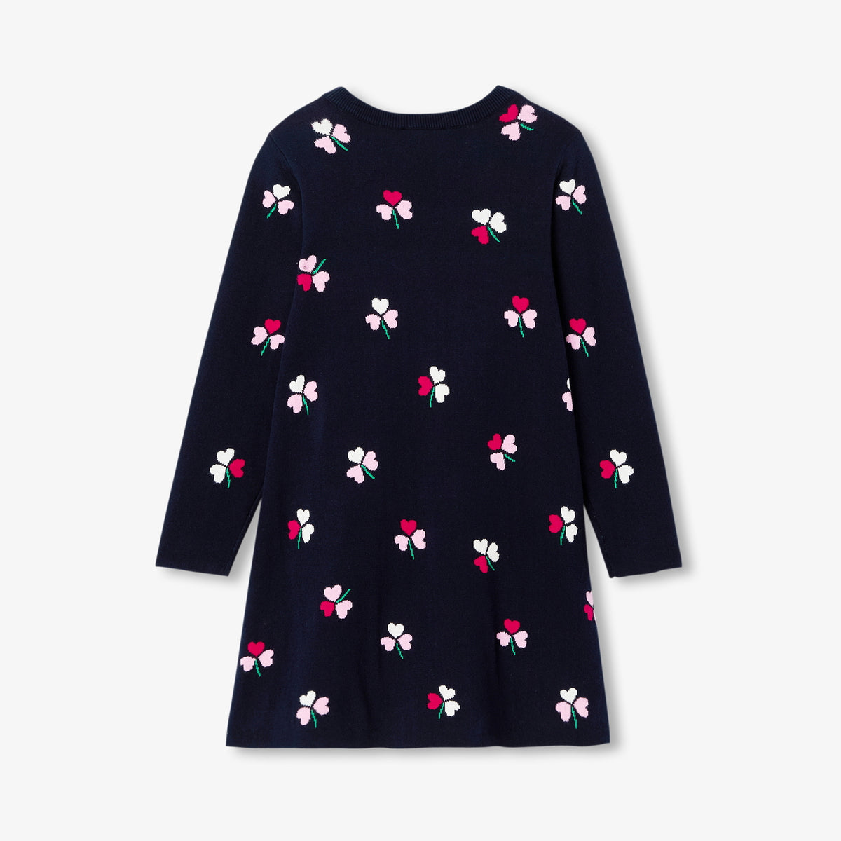 Girl long-sleeved knitted dress