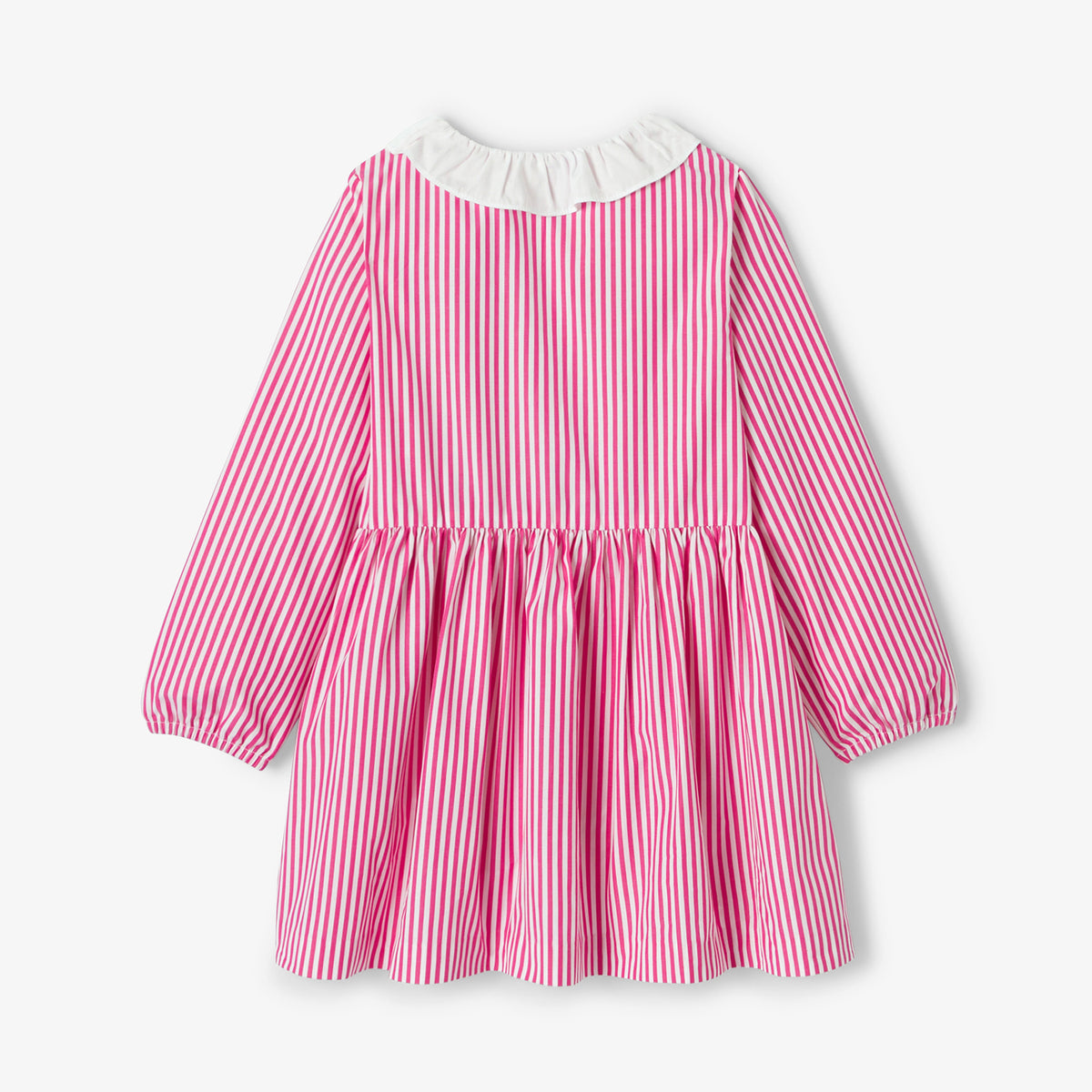 Girl striped pinafore