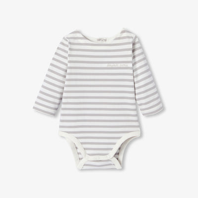 Baby striped long-sleeved bodysuit