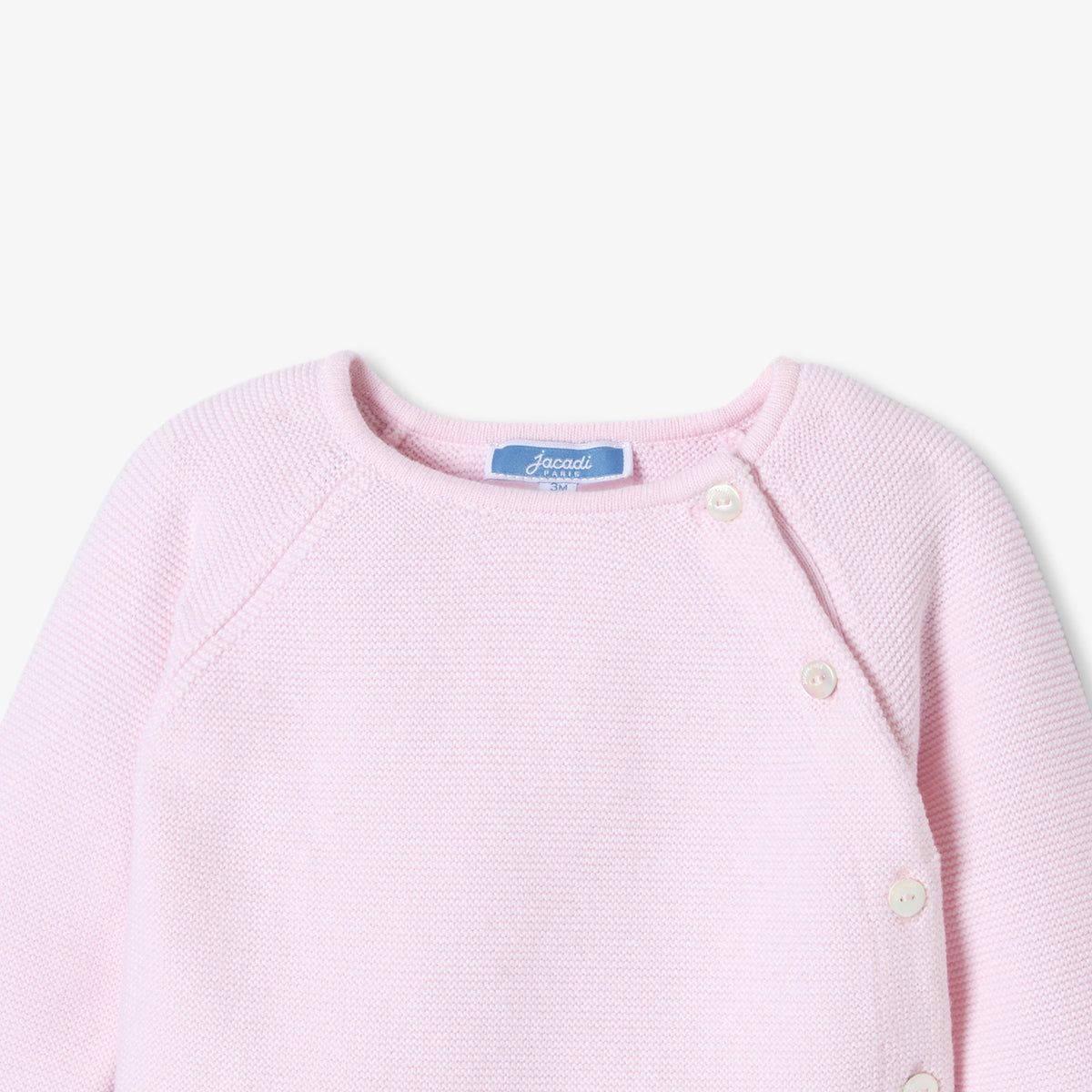Baby girl cotton knit set