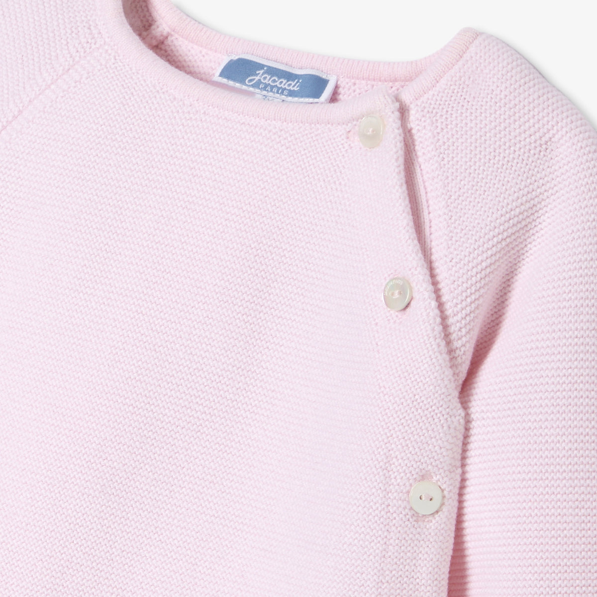 Baby girl cotton knit set