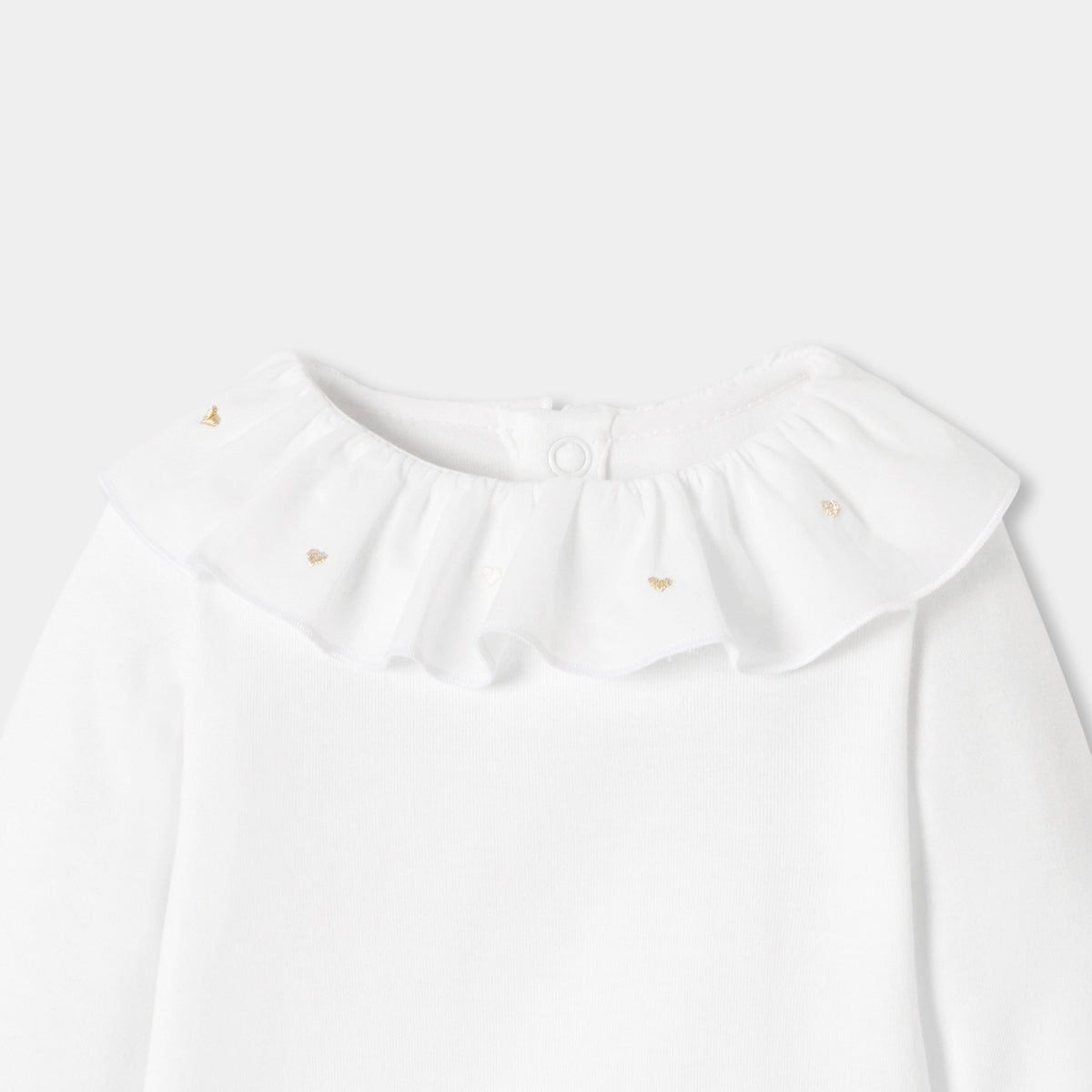 Baby girl long-sleeved cotton bodysuit