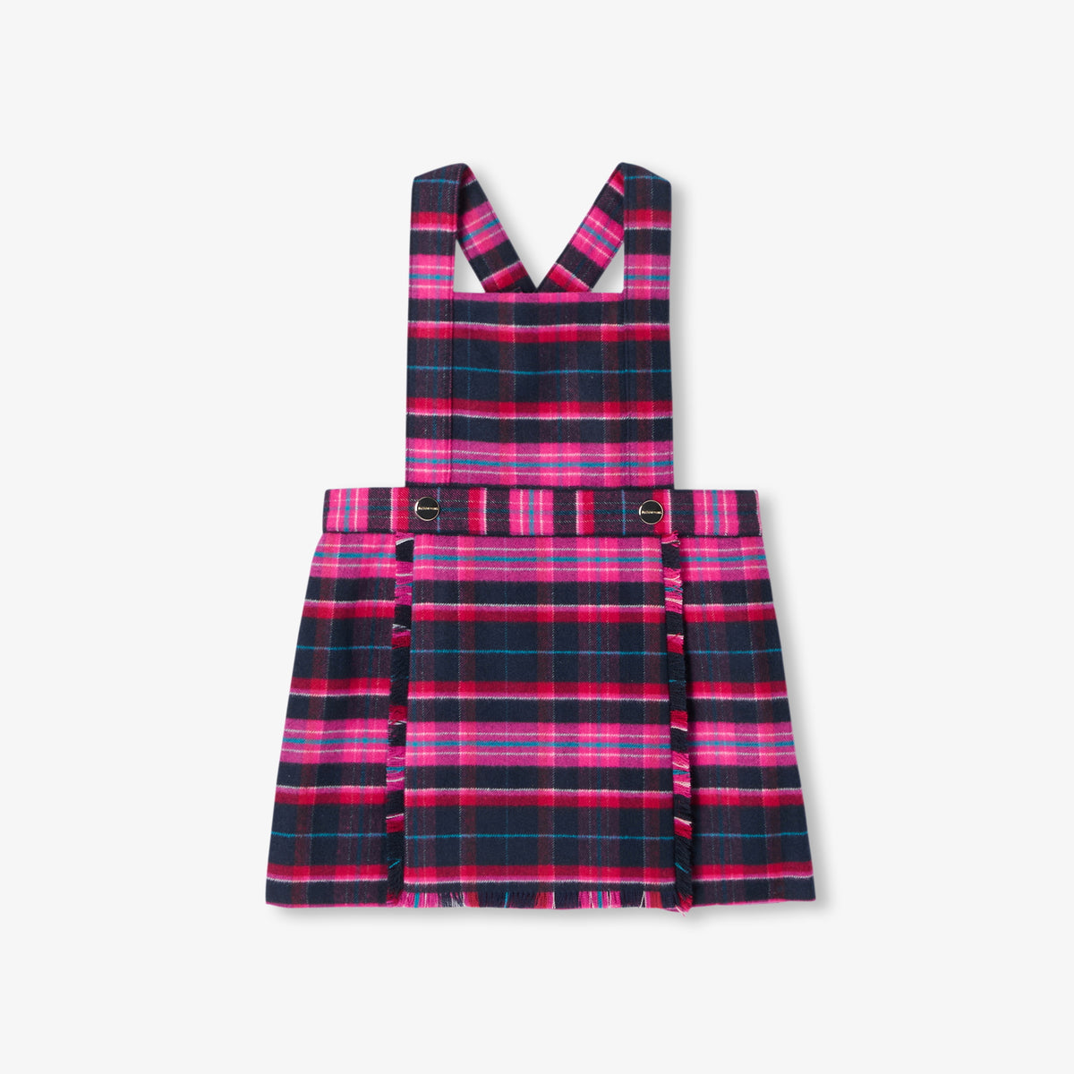 Baby girl tartan pinafore dress