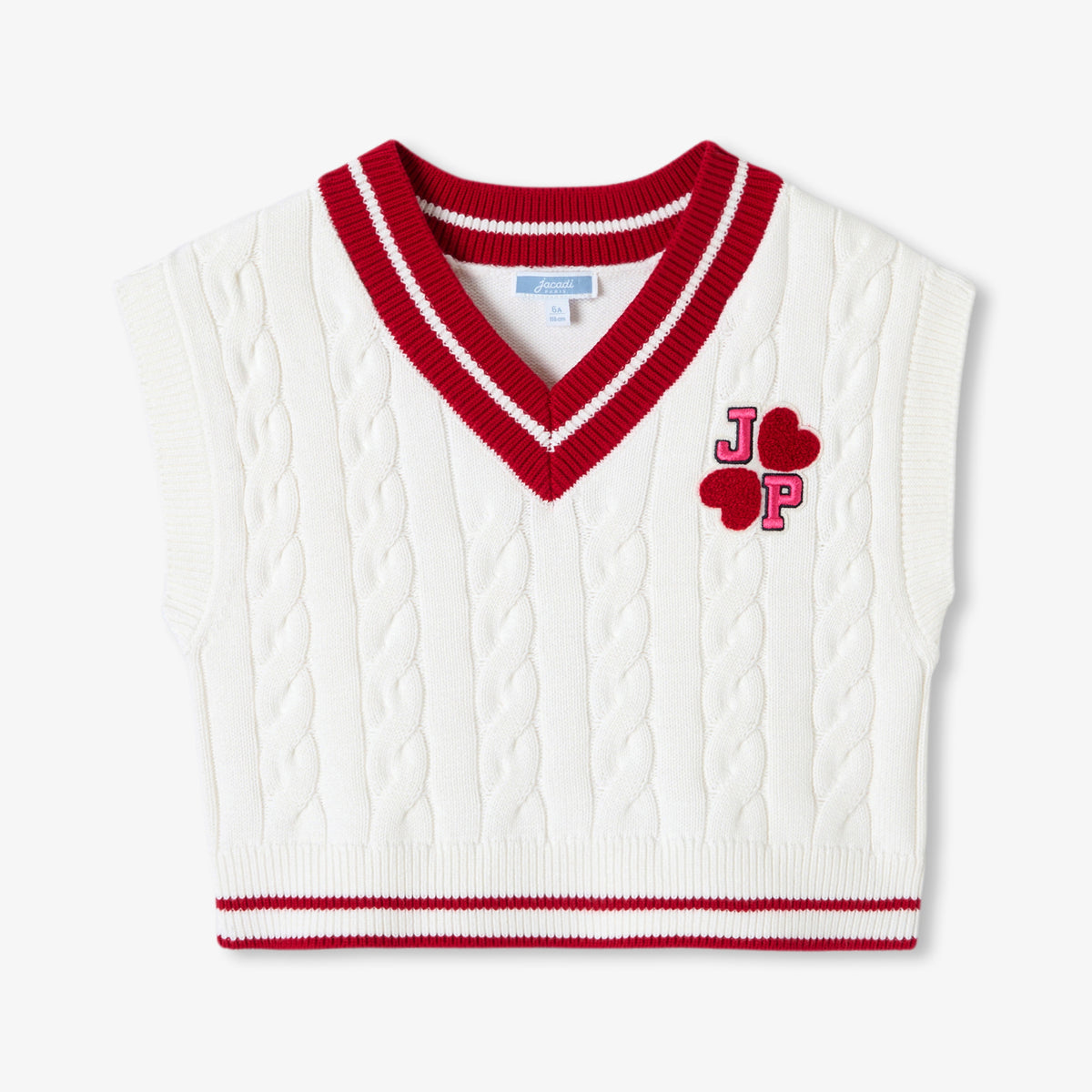 Girl sleeveless cotton jumper