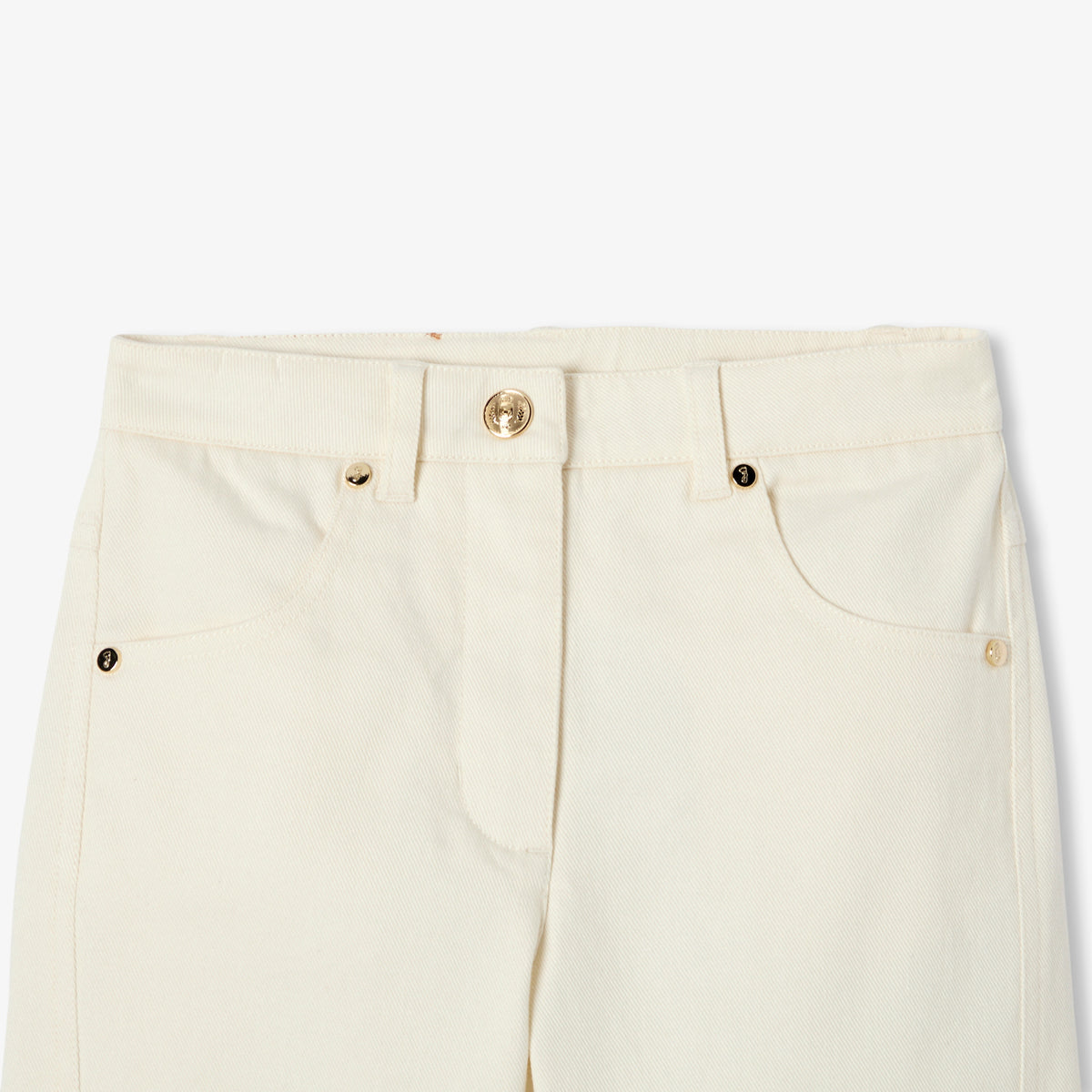 Girl cotton twill barrel trousers