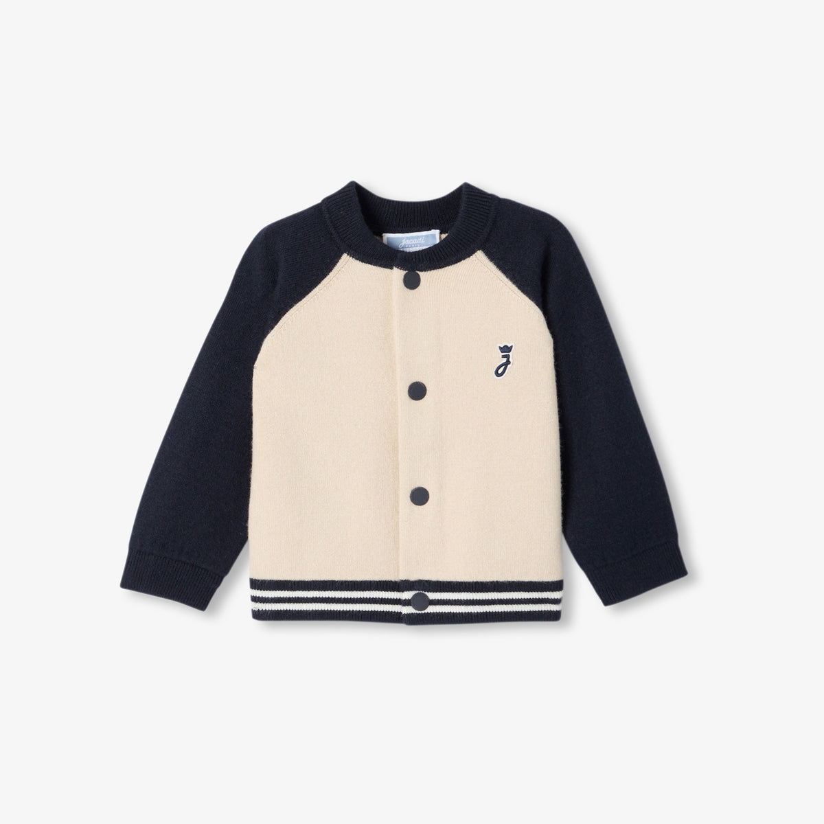 Baby boy knit Varsity jacket
