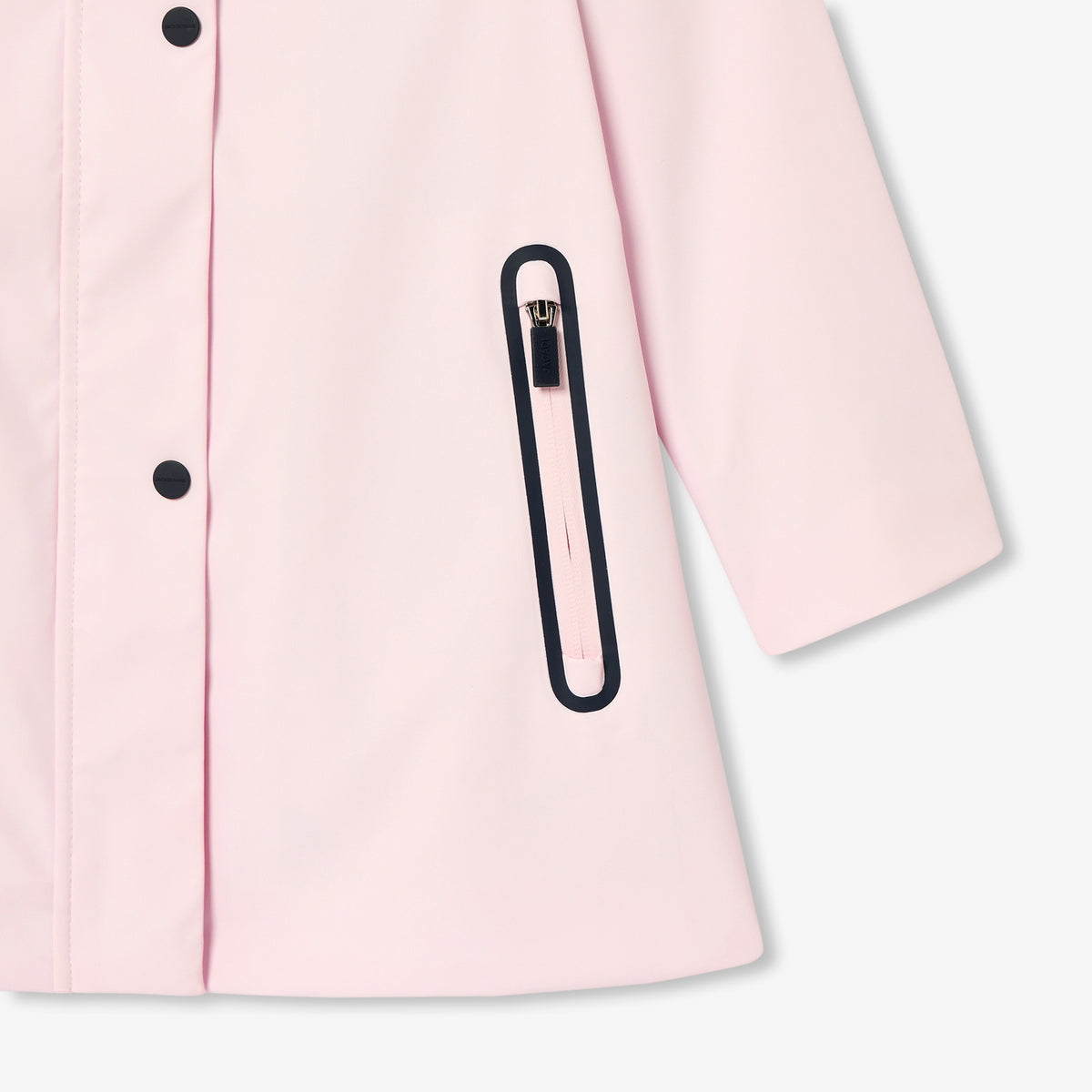 Girl water-repellent rubberized raincoat