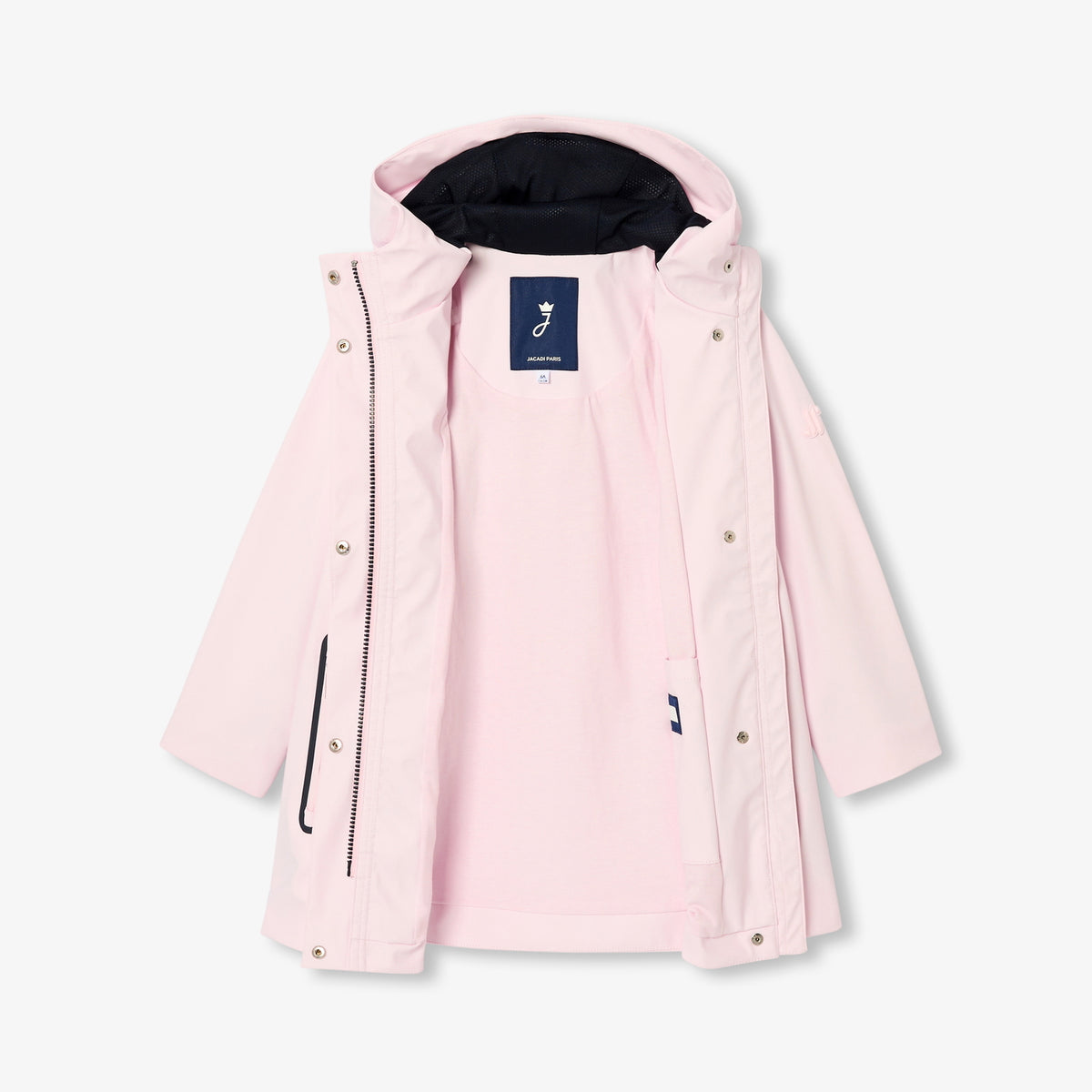 Girl water-repellent rubberized raincoat